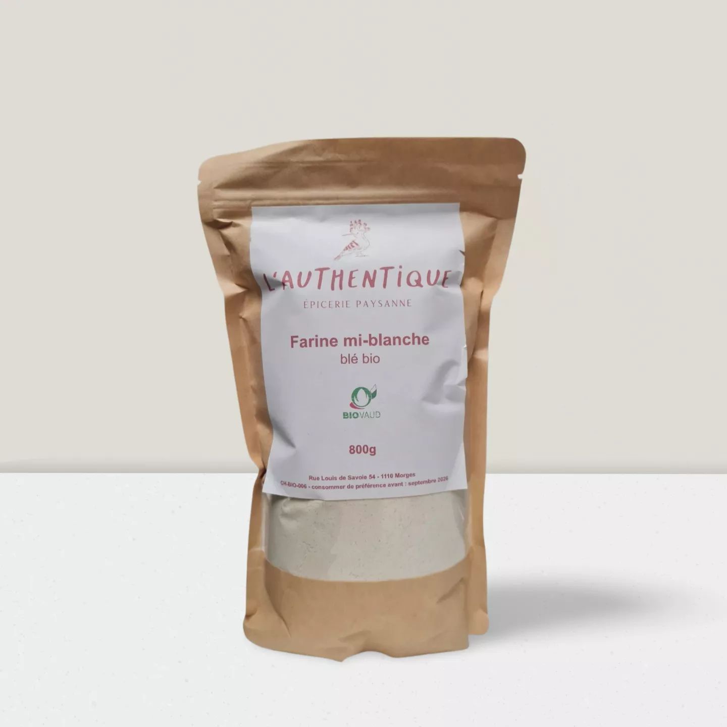 Farine mi-blanche 800gr