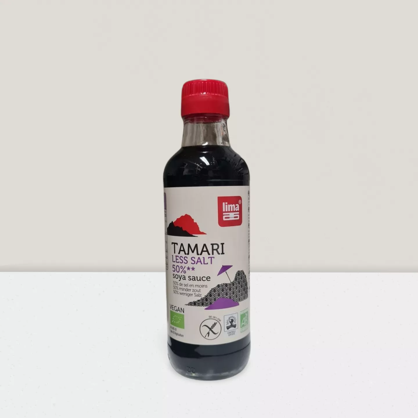 Tamari, 50% de sel en moins 250ml sans gluten