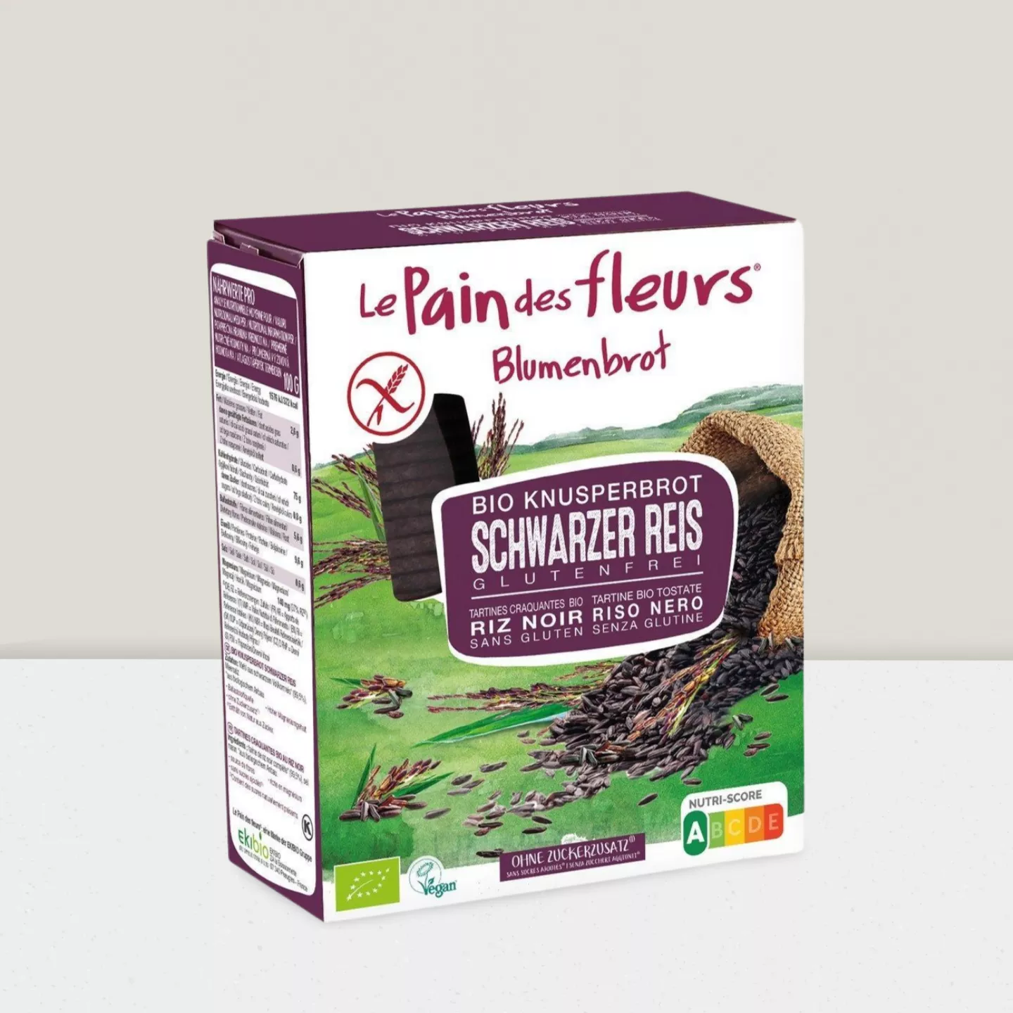 Biscotte - Le Pain des fleurs Riz noir - 150g (s. gluten)