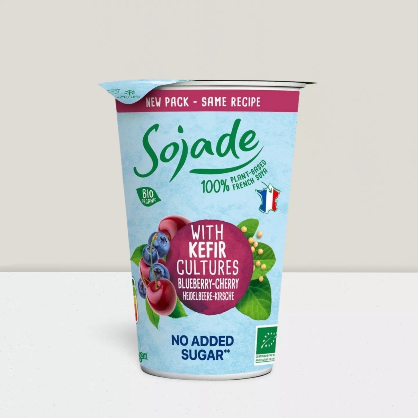 So Soja-Kefir myrtille cerise s/sucres 250gr