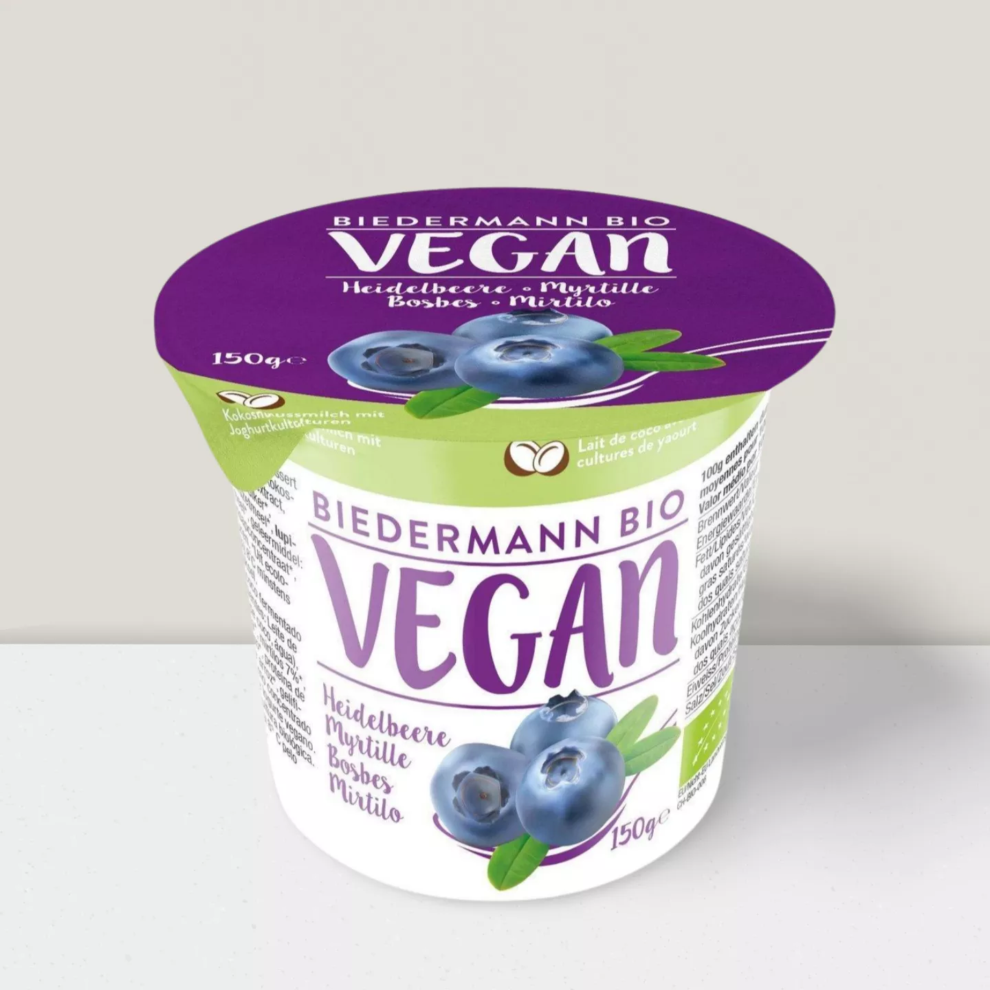 Yaourt Vegan myrtille coco  - 150gr