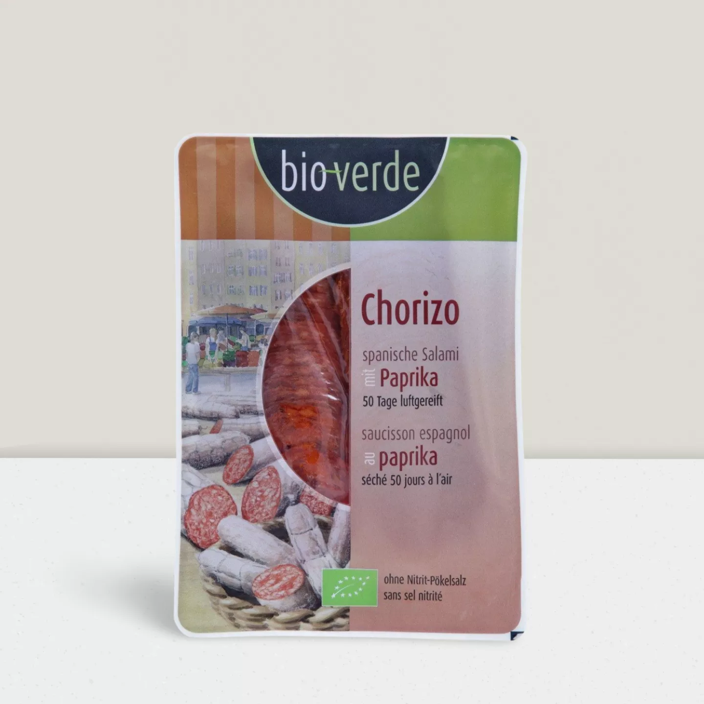 Chorizo tranche 80gr. pcs