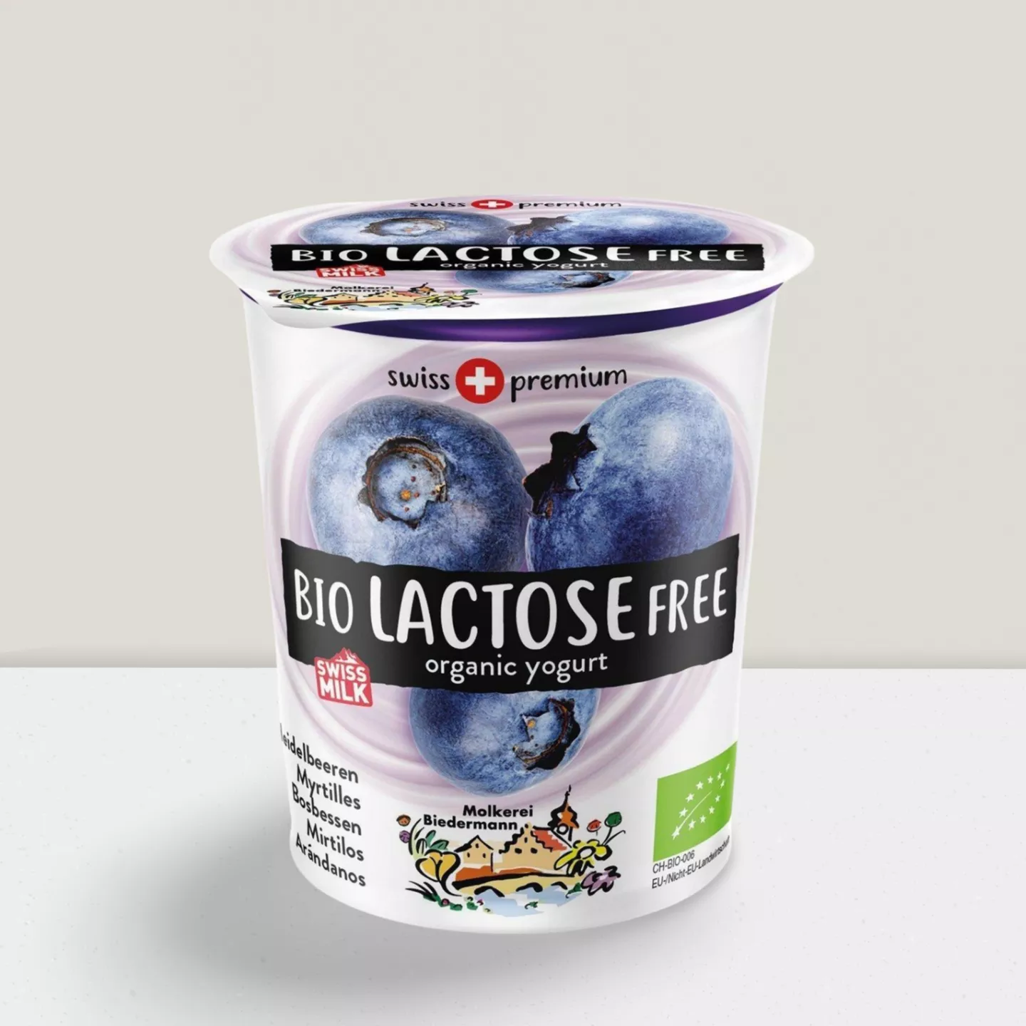 Yogourt sans lactose Myrtille, 200gr