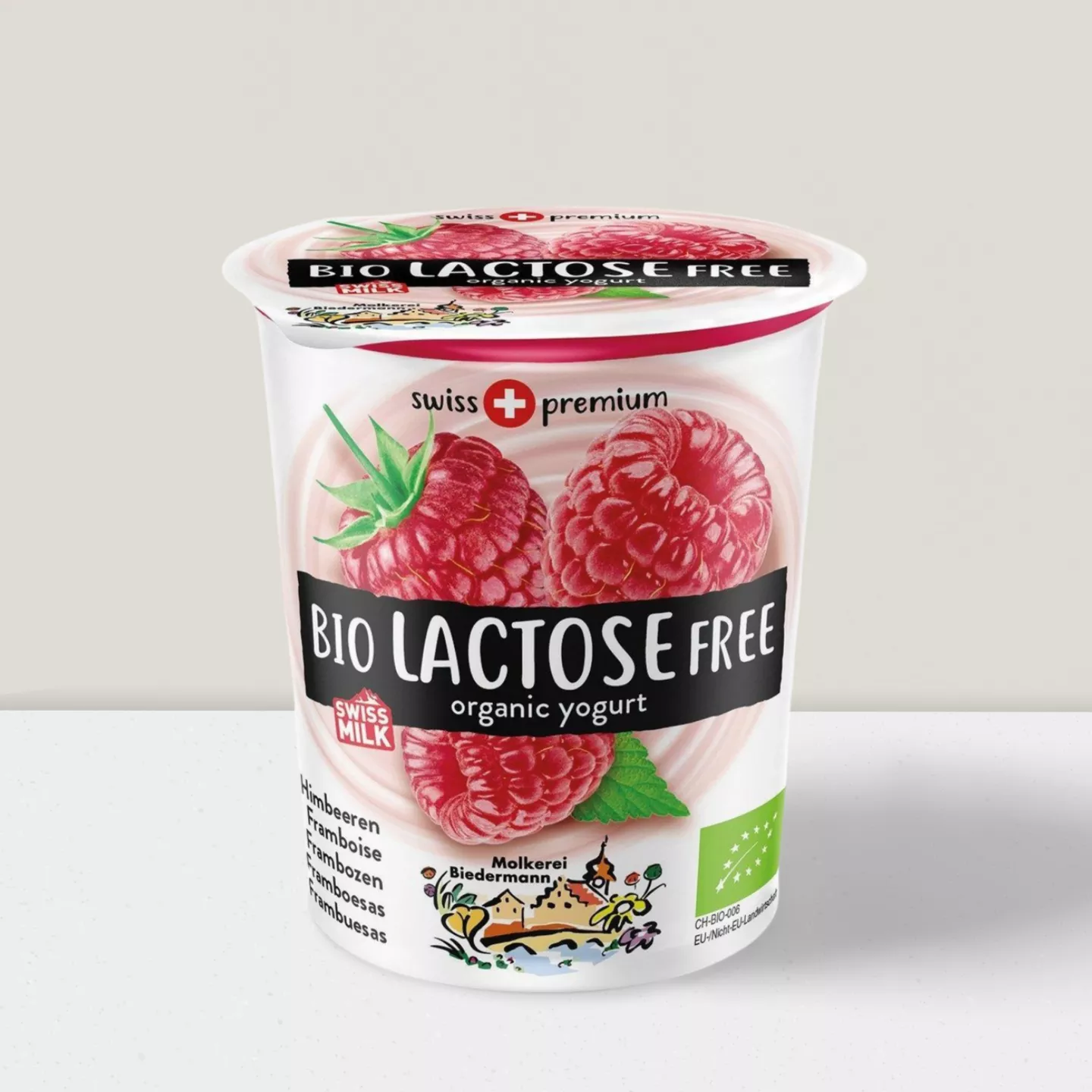 Yogourt sans lactose framboise - pot 200g