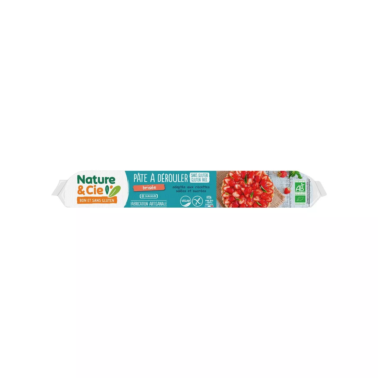 Pâte brisée ronde prête à dérouler sans gluten - 260gr ( congeler)