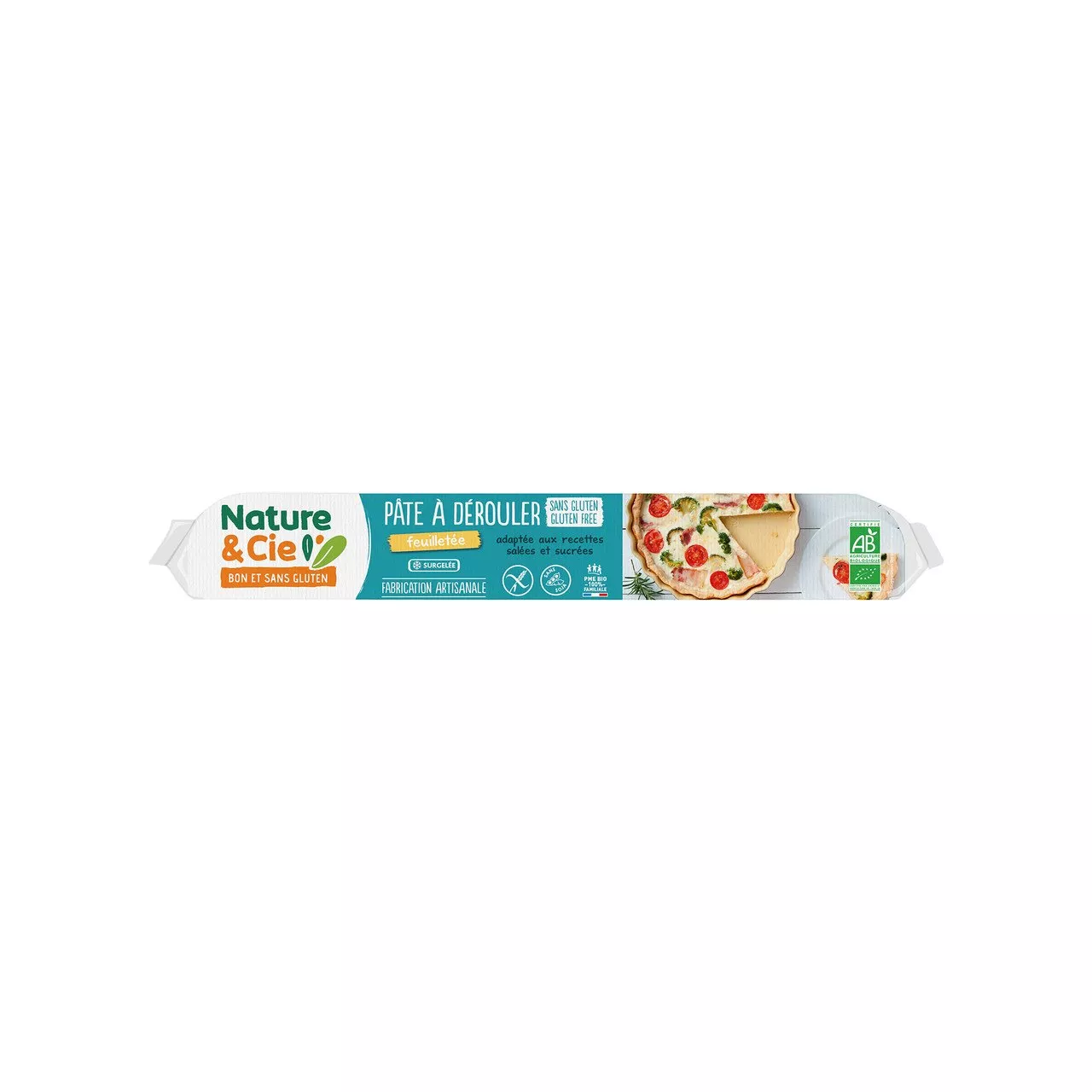 Pâte feuilletée ronde prête à dérouler sans gluten - 260gr ( congeler)