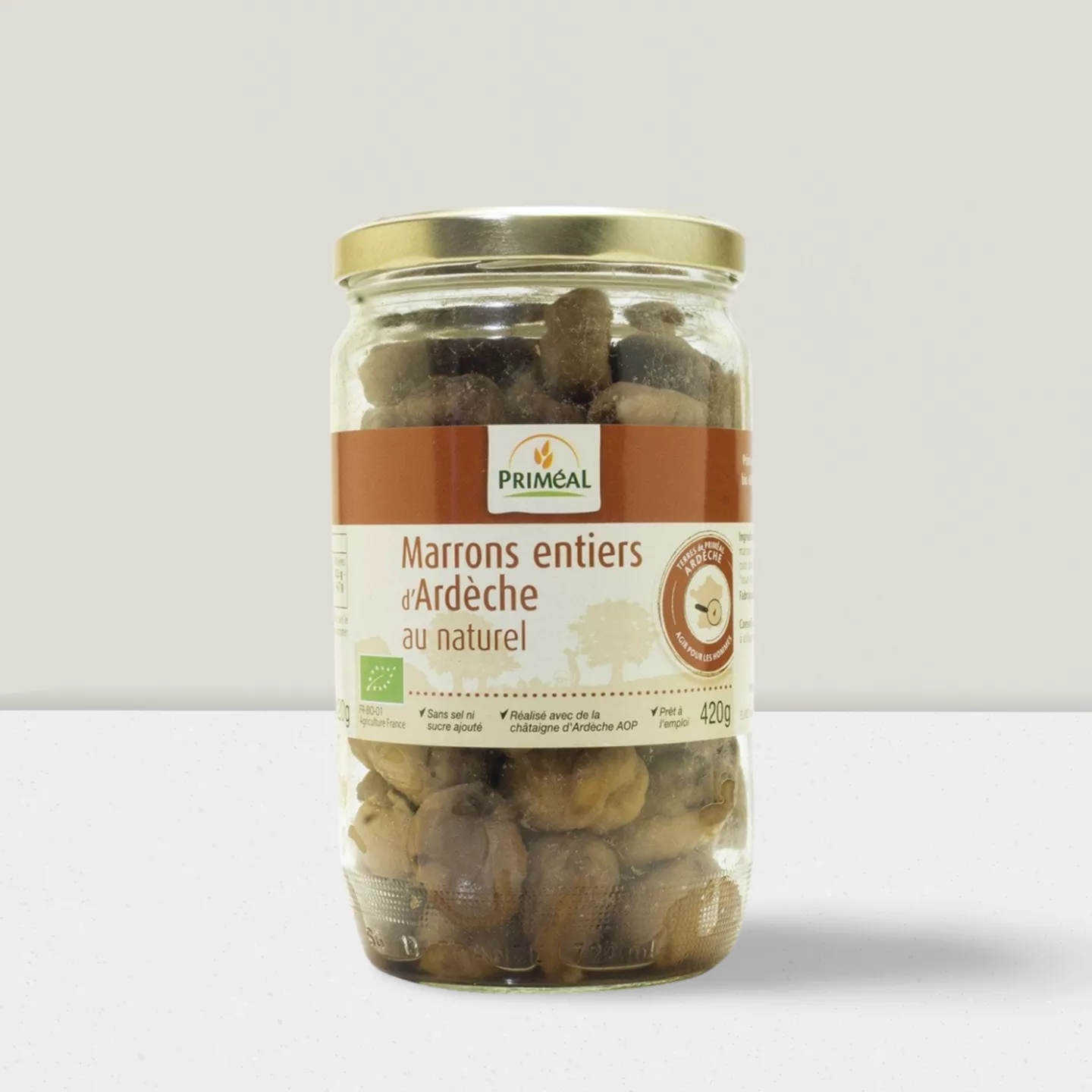 Marrons entiers naturel - 420g
