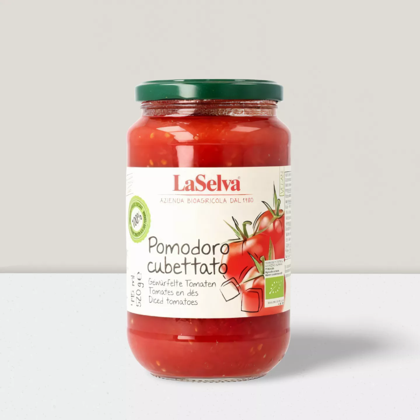 Sauce tomate Pomodoro Cubettato tomates en dés - 520g