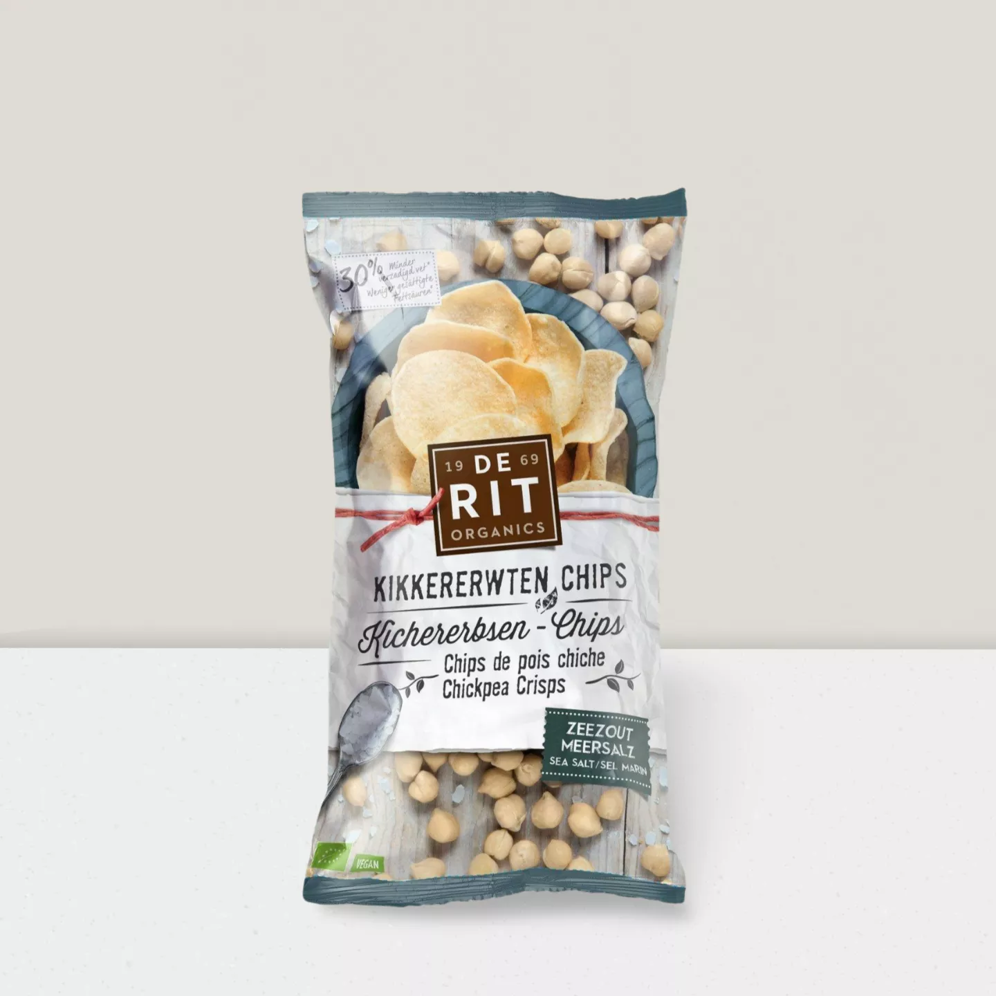 Chips de pois chiches au sel de mer bio - 75g