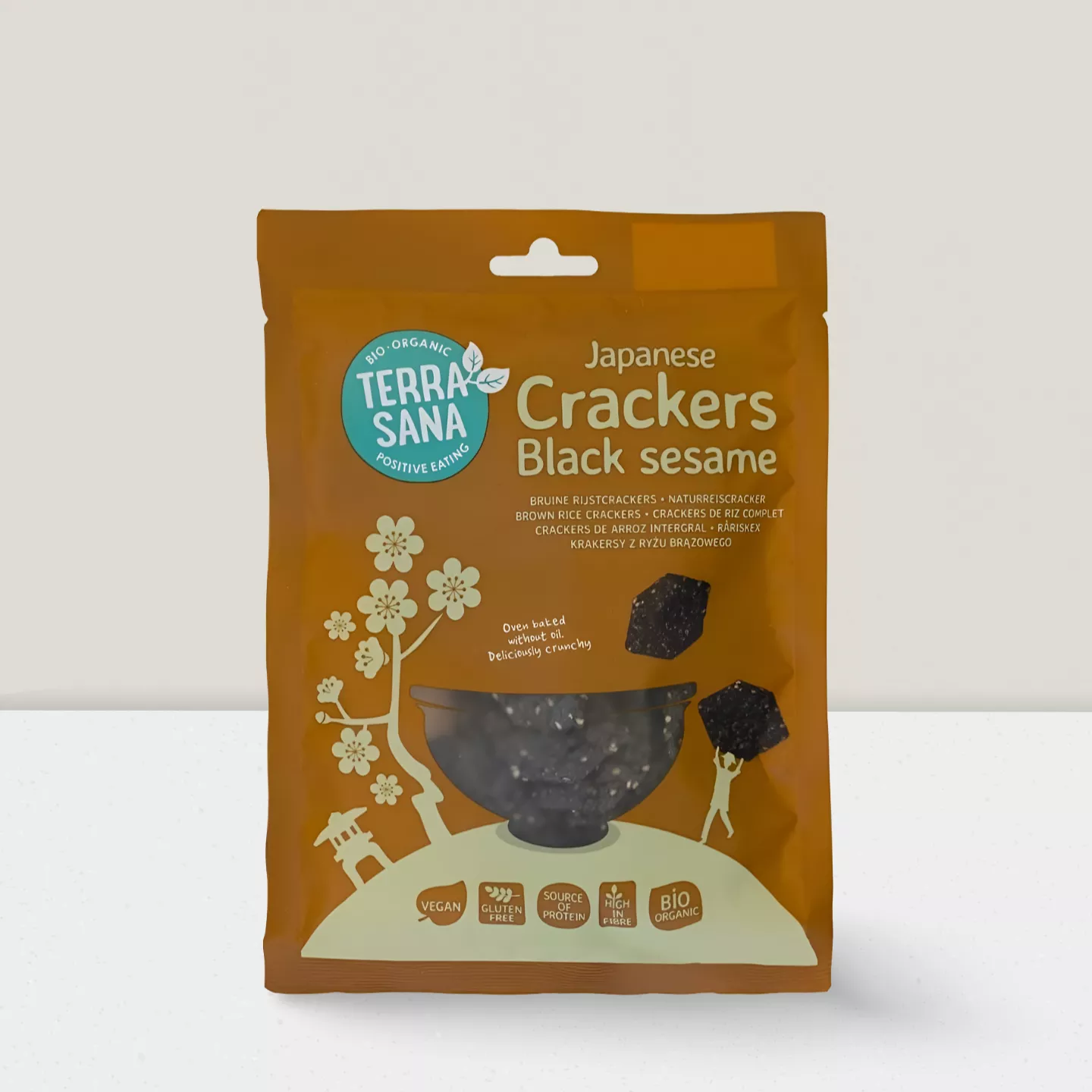 Crackers riz sésame noir 60gr
