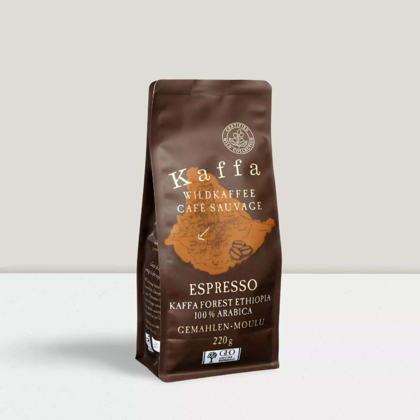 Café sauvage espresso grains "Kaffa" - sachet 220gr