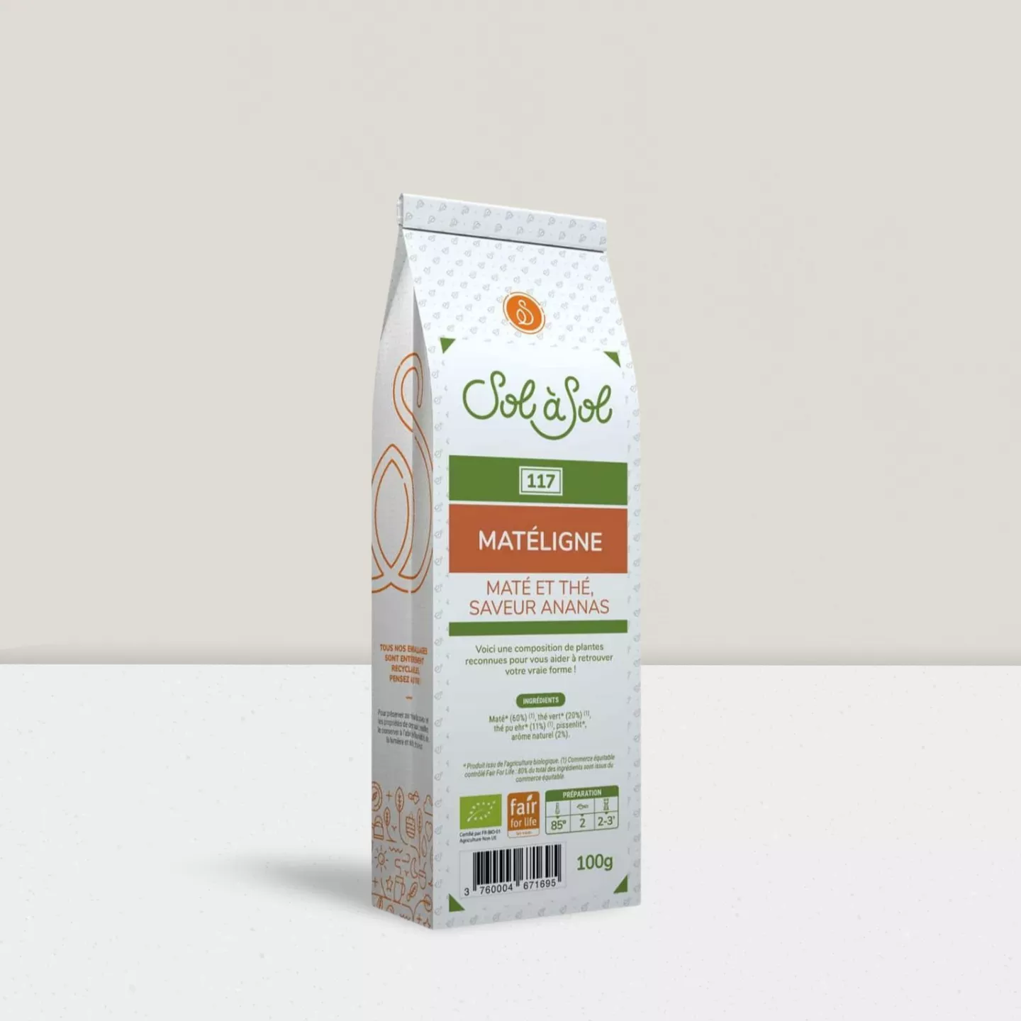 Maté aromatisé, Minceur (Pu ehr et pissenlit) - vrac - 100gr