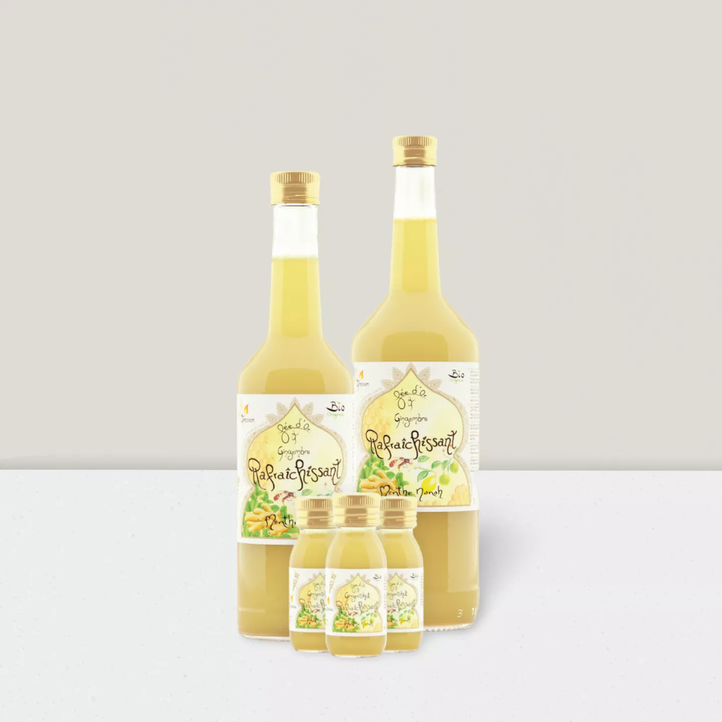 Jus de Gingembre Rafraîchissant Menthe Nanah - 500ml