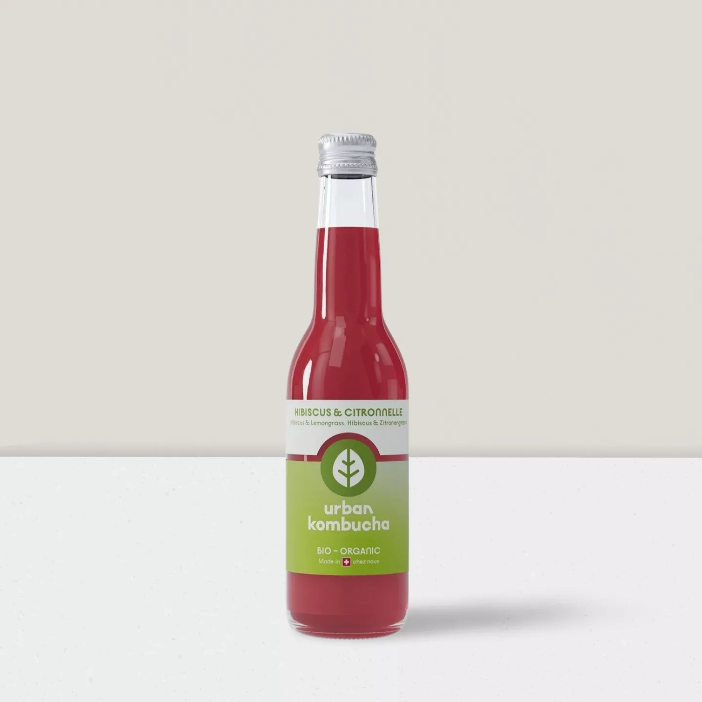Kombucha citronnelle-hibiscus 330ml