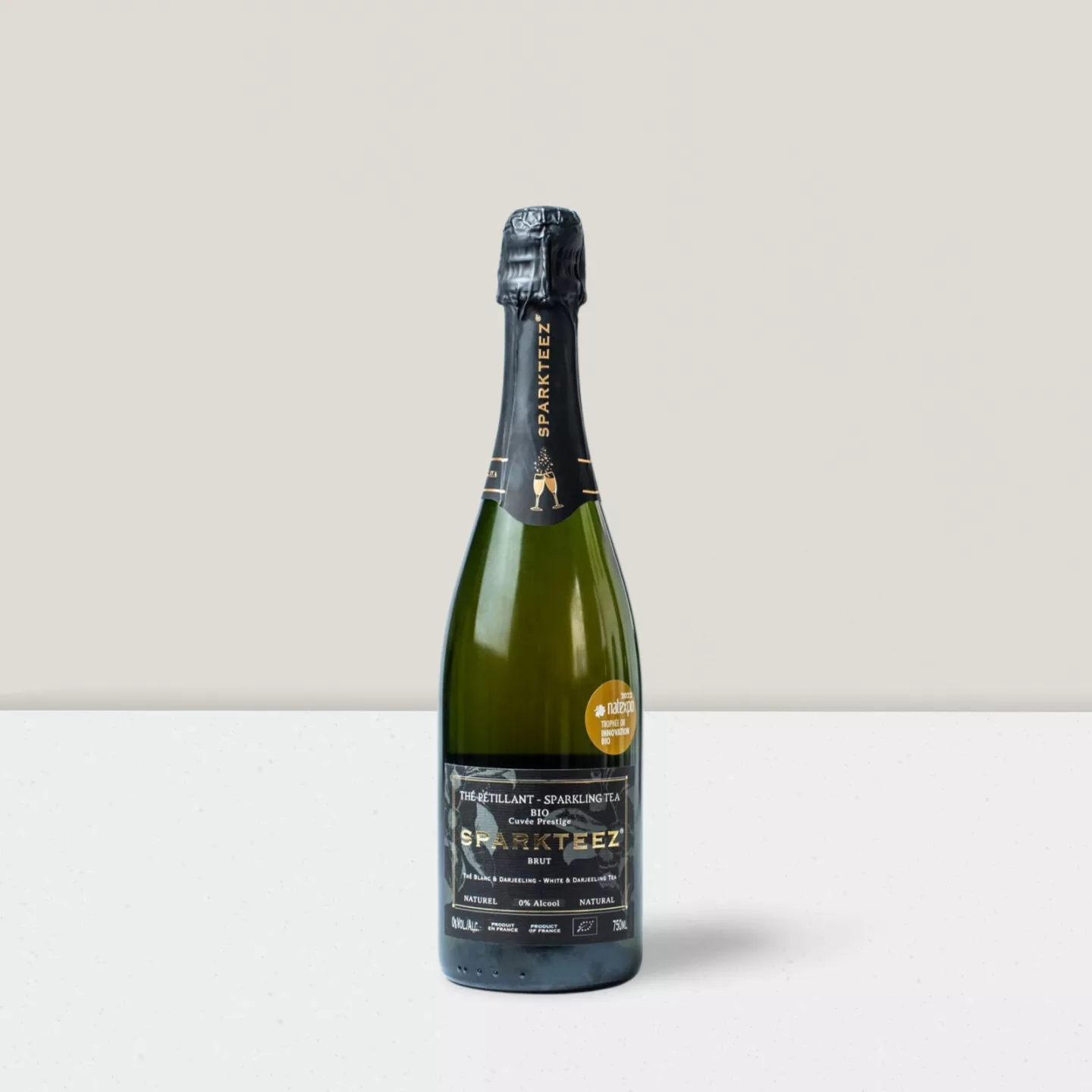 Thé pétillant sans alcool thé blanc & Darjeeling 750ml