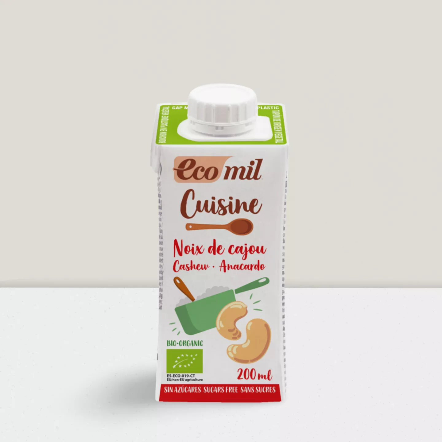 Crème de noix de cajou sans sucre cuisine 200ml
