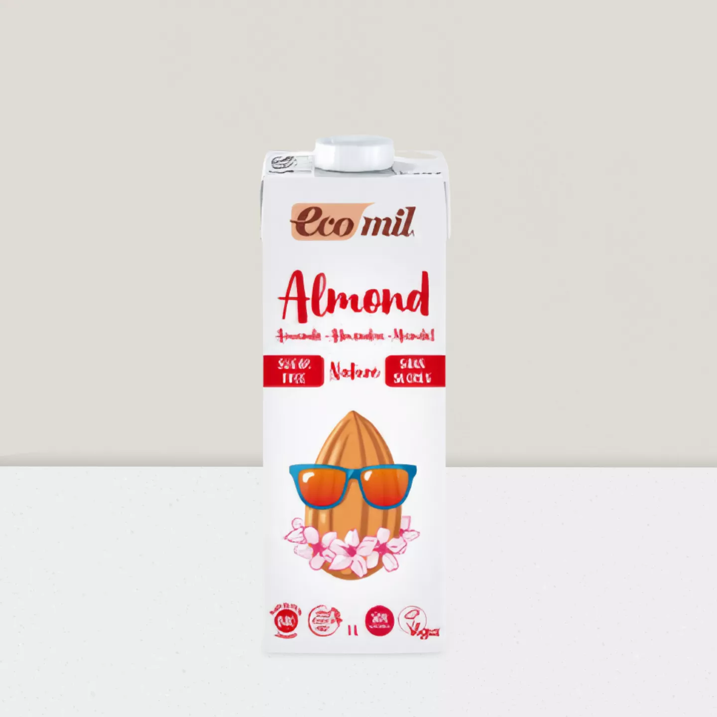 Lait d'amande nature sans édulcorant 1l