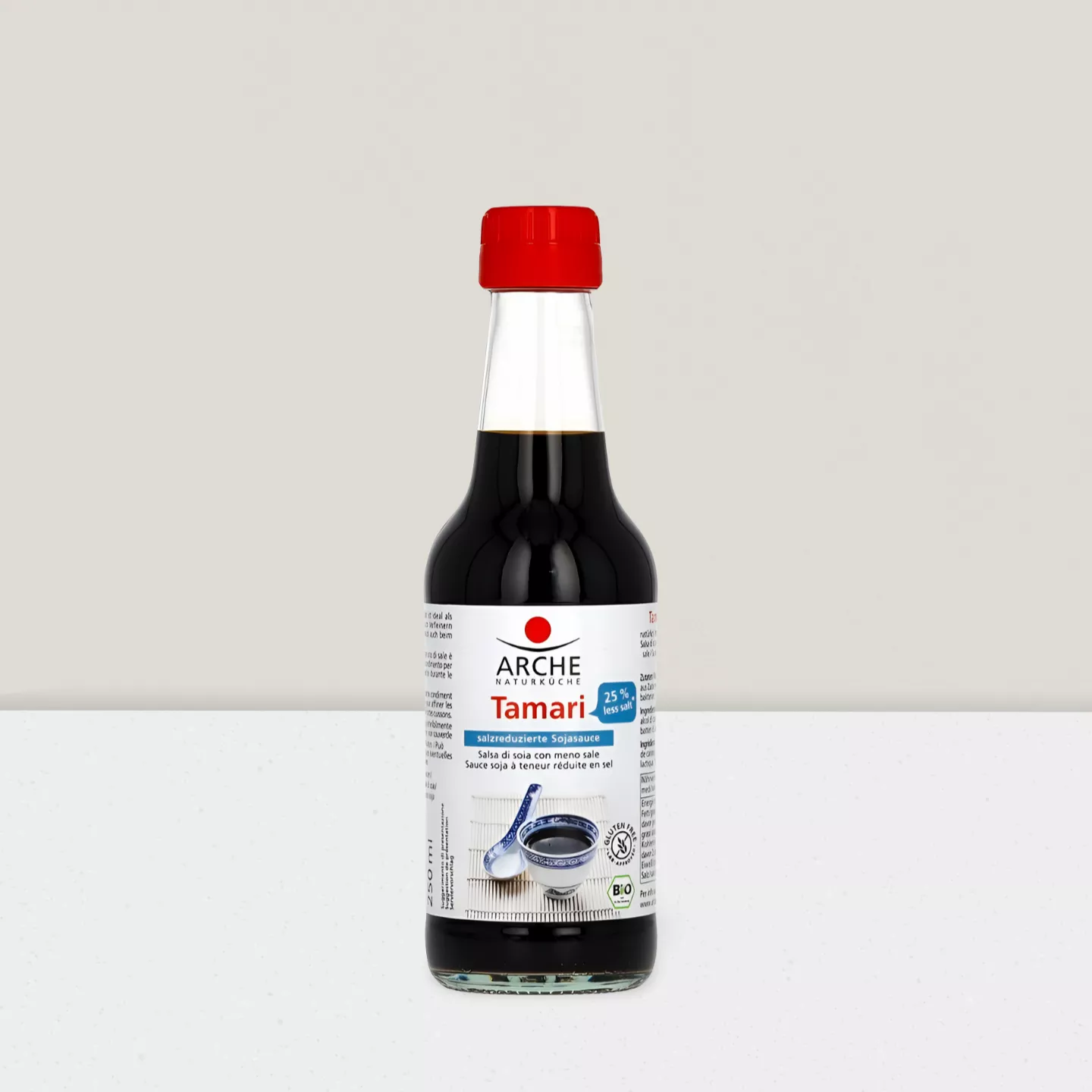 Tamari, 25% de sel en moins - 250ml sans gluten