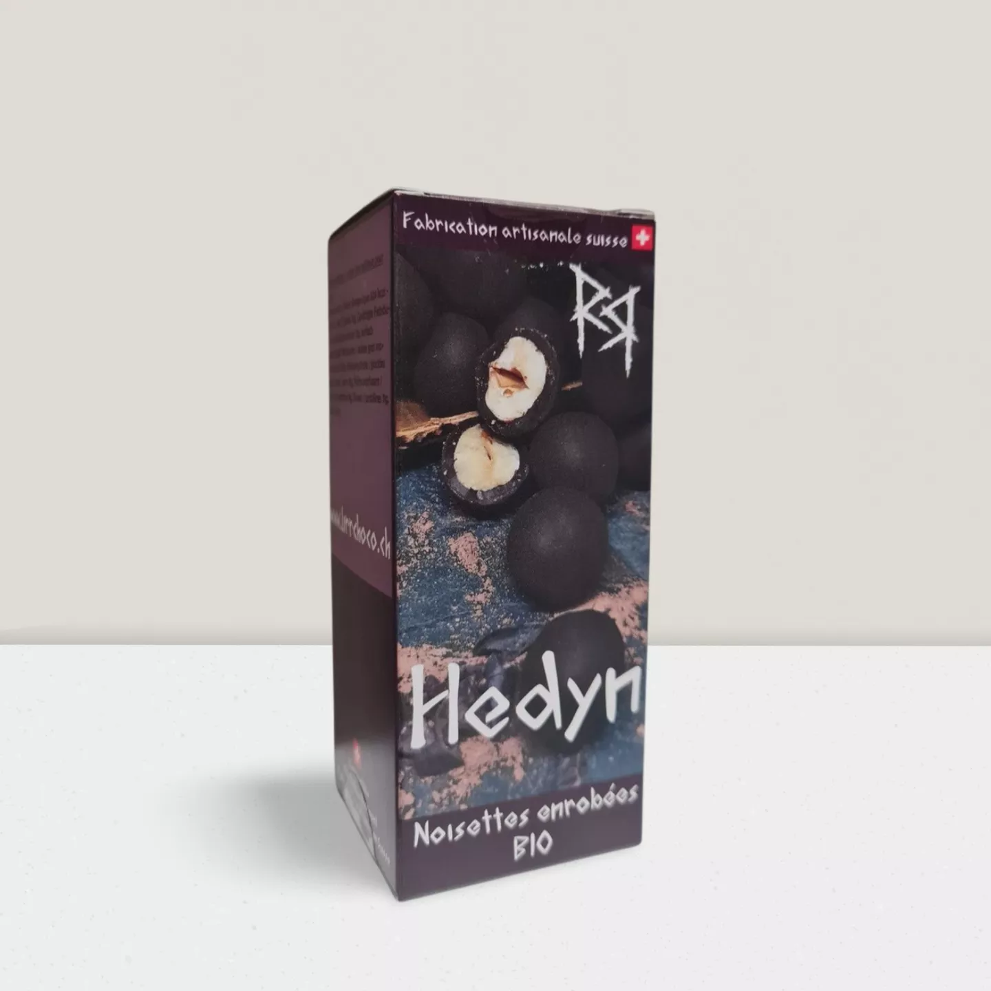Noisettes enrobées de chocolat noir - 100gr - Hedyn