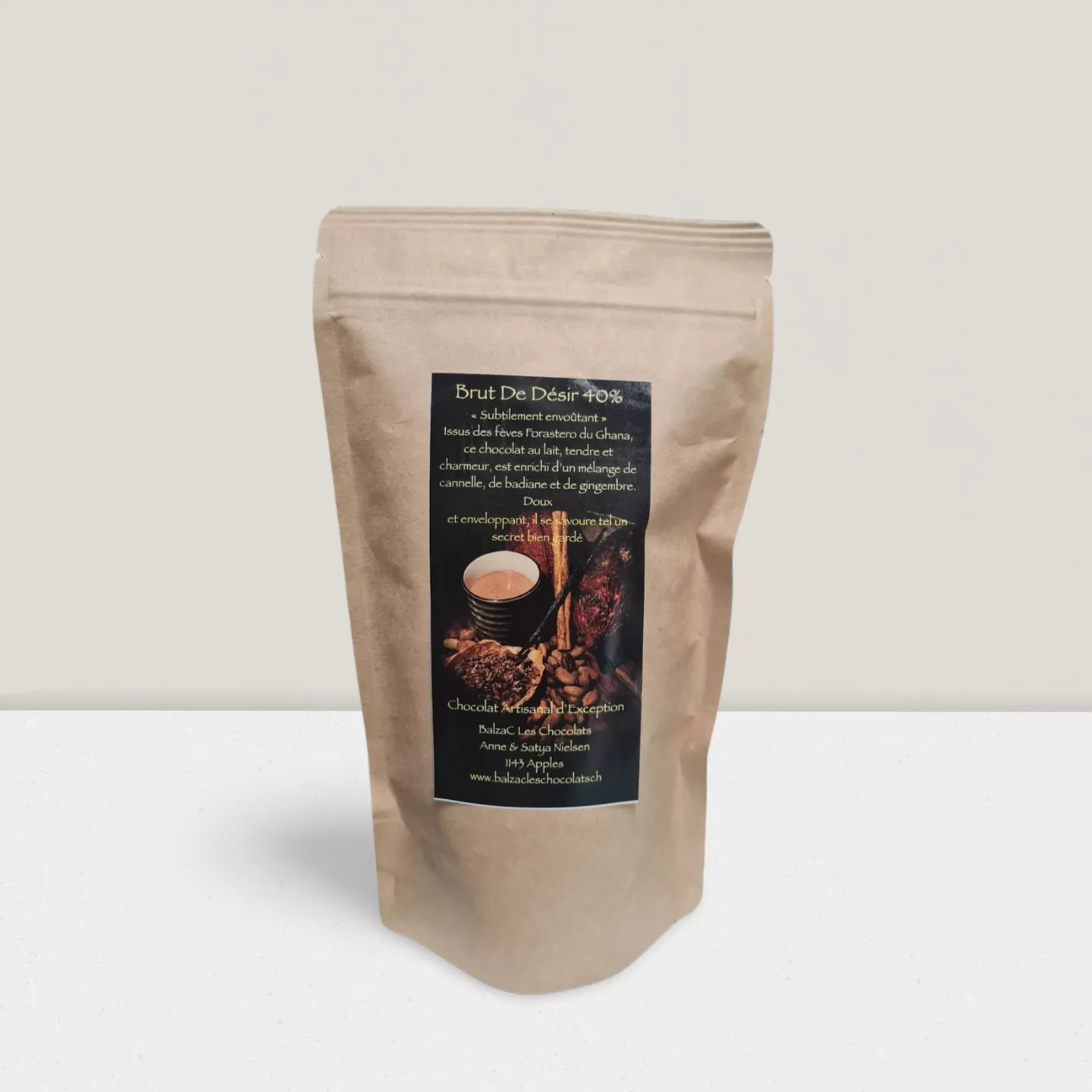 Chocolat chaud - Brut de Désir 40% 250gr
