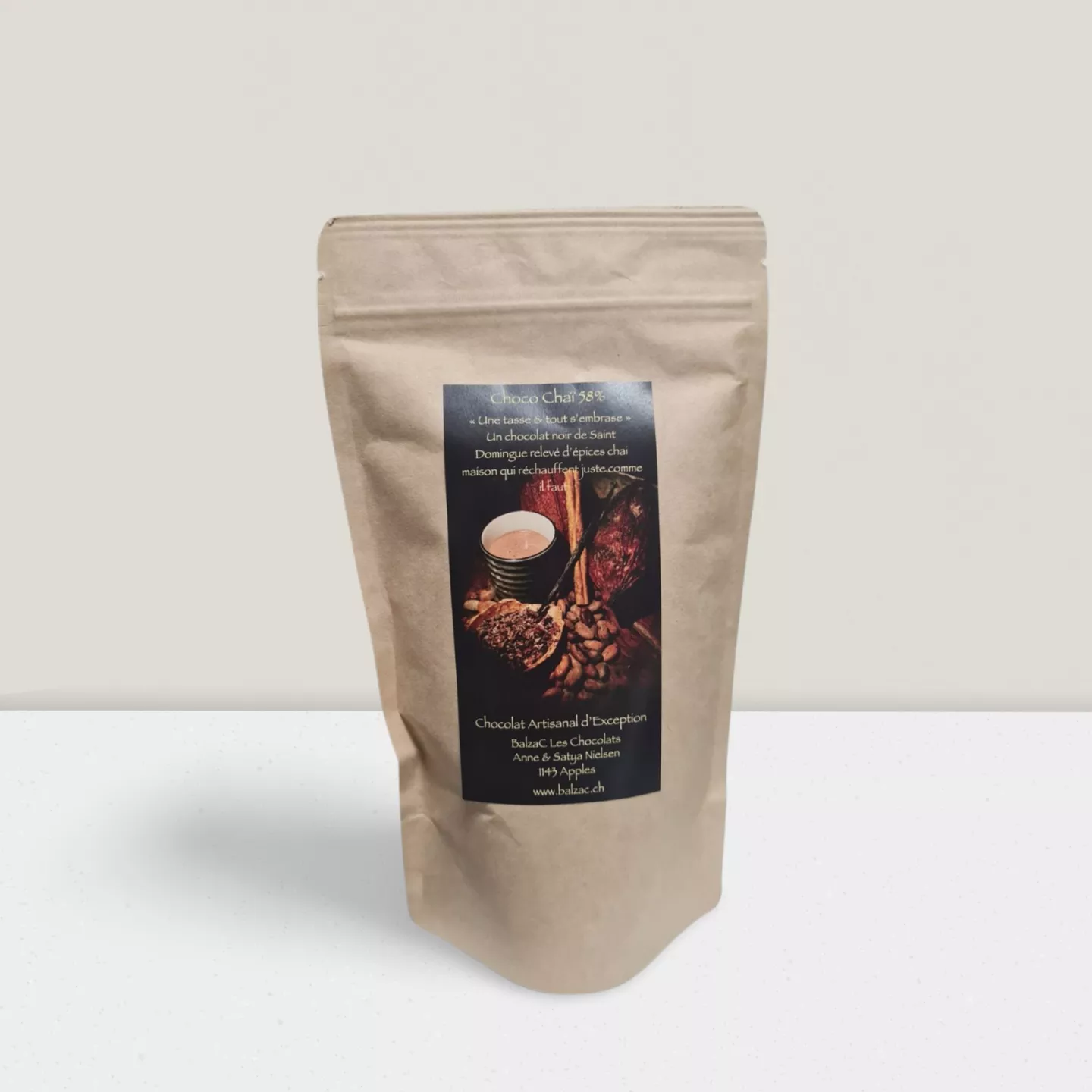 Chocolat chaud - Choco Chaï 58% 250gr
