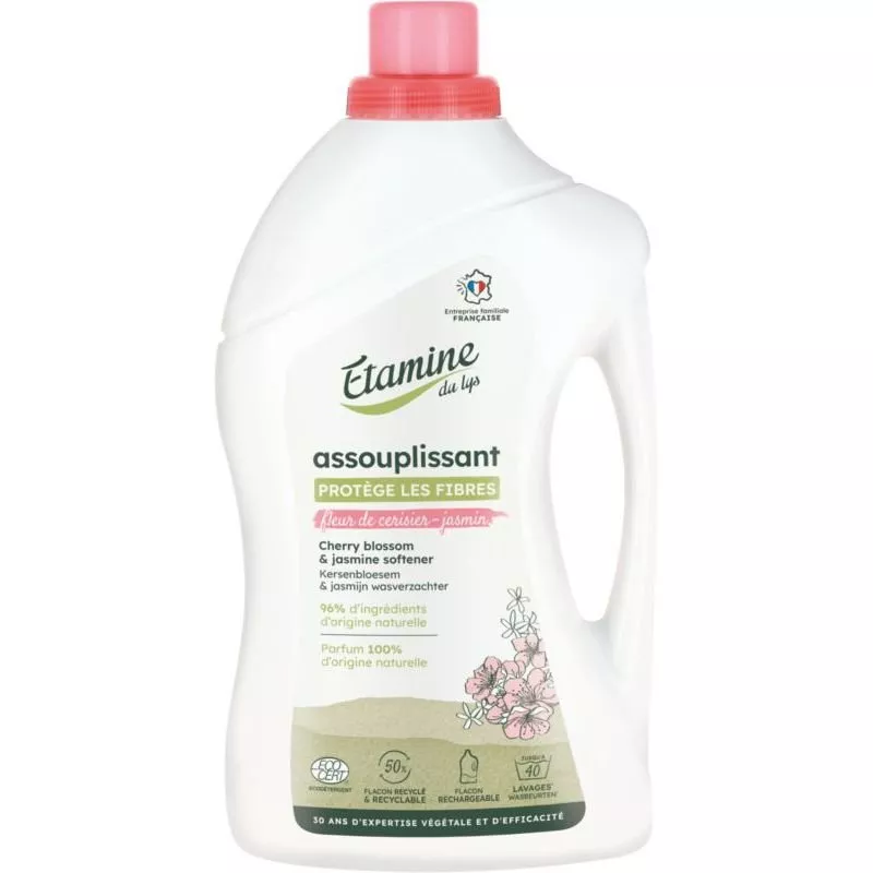 Assouplissant fleur de cerisier et jasmin - 1 litre