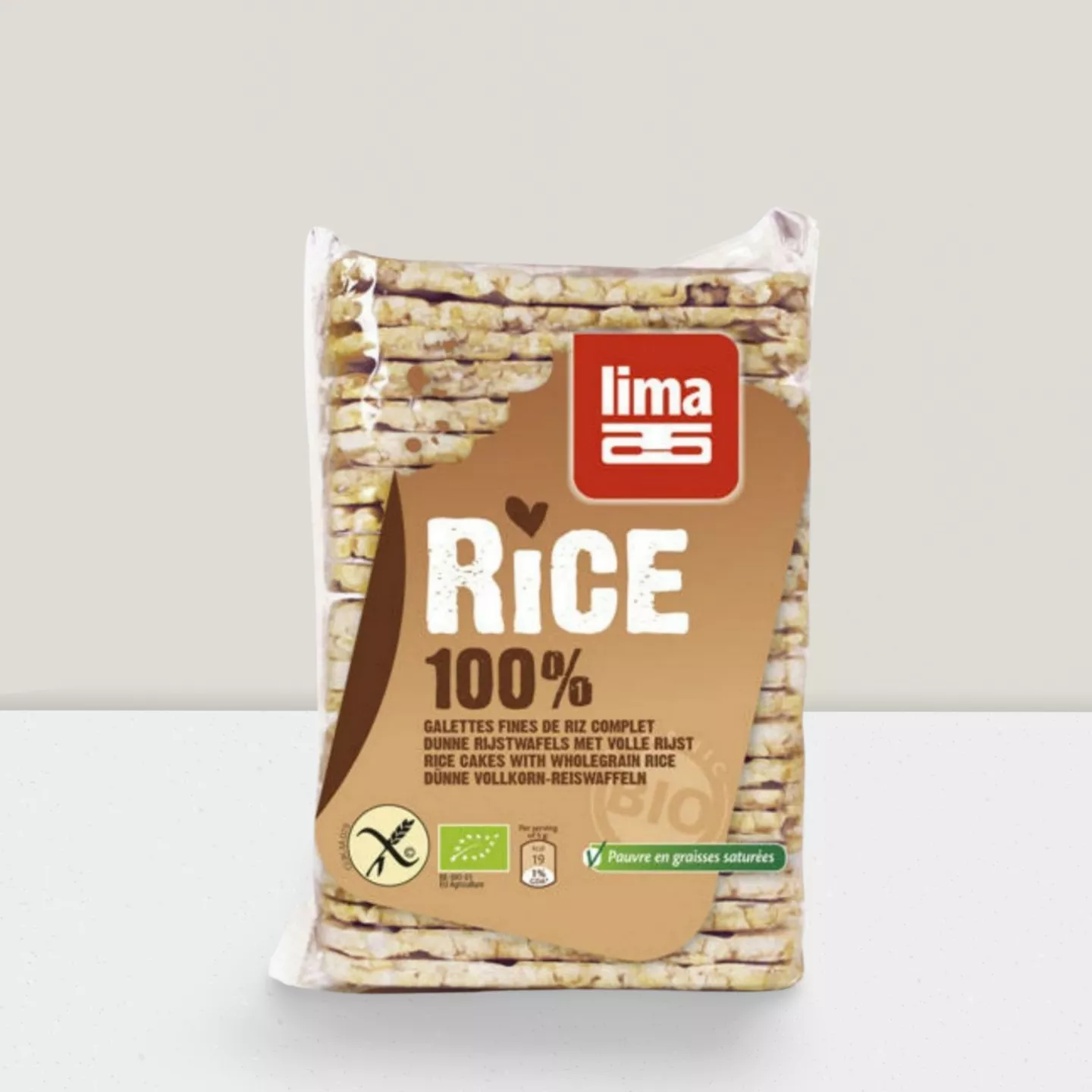 Galettes de riz fines salées rectangle ss gluten 130g