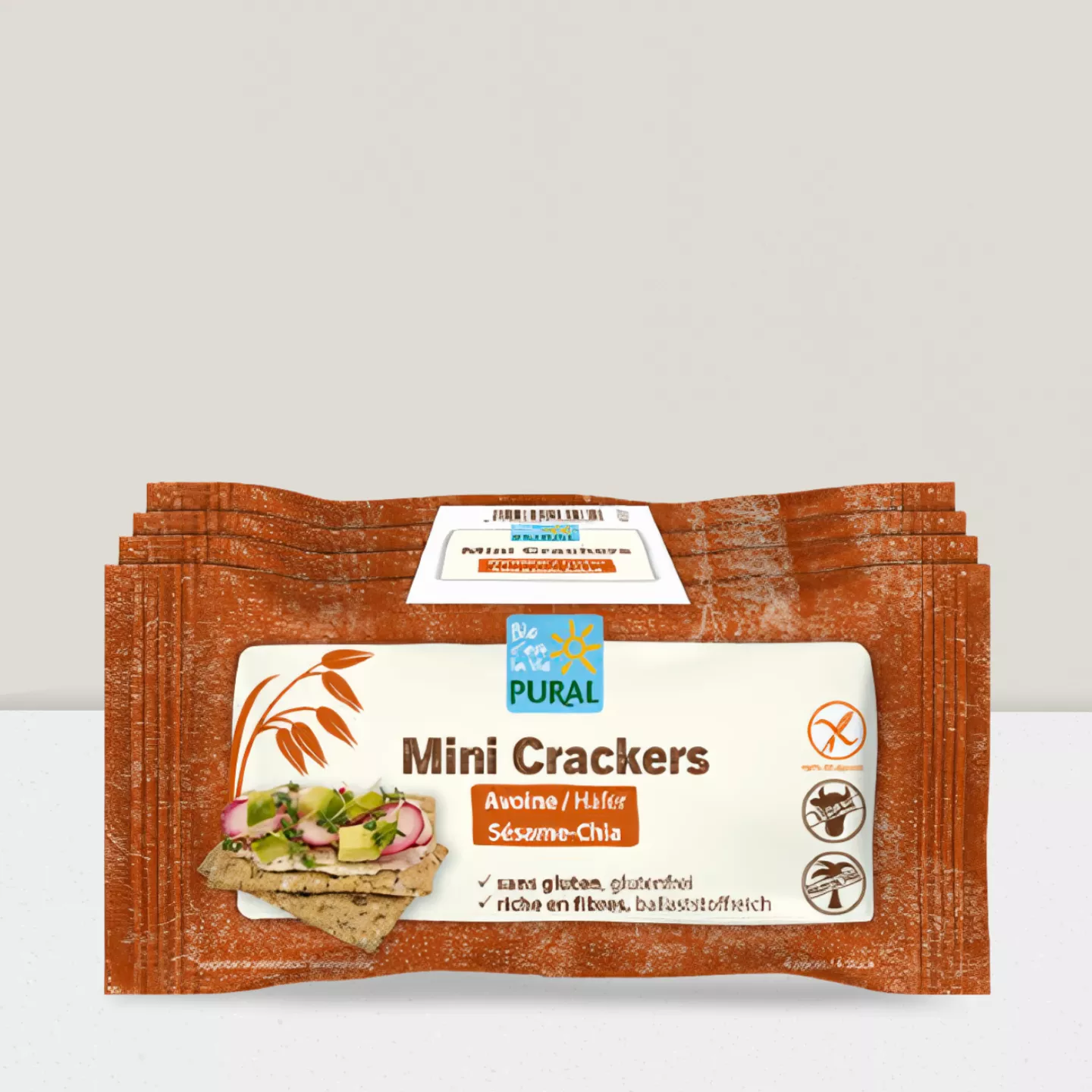 Mini Crackers sésame chia 4x35gr