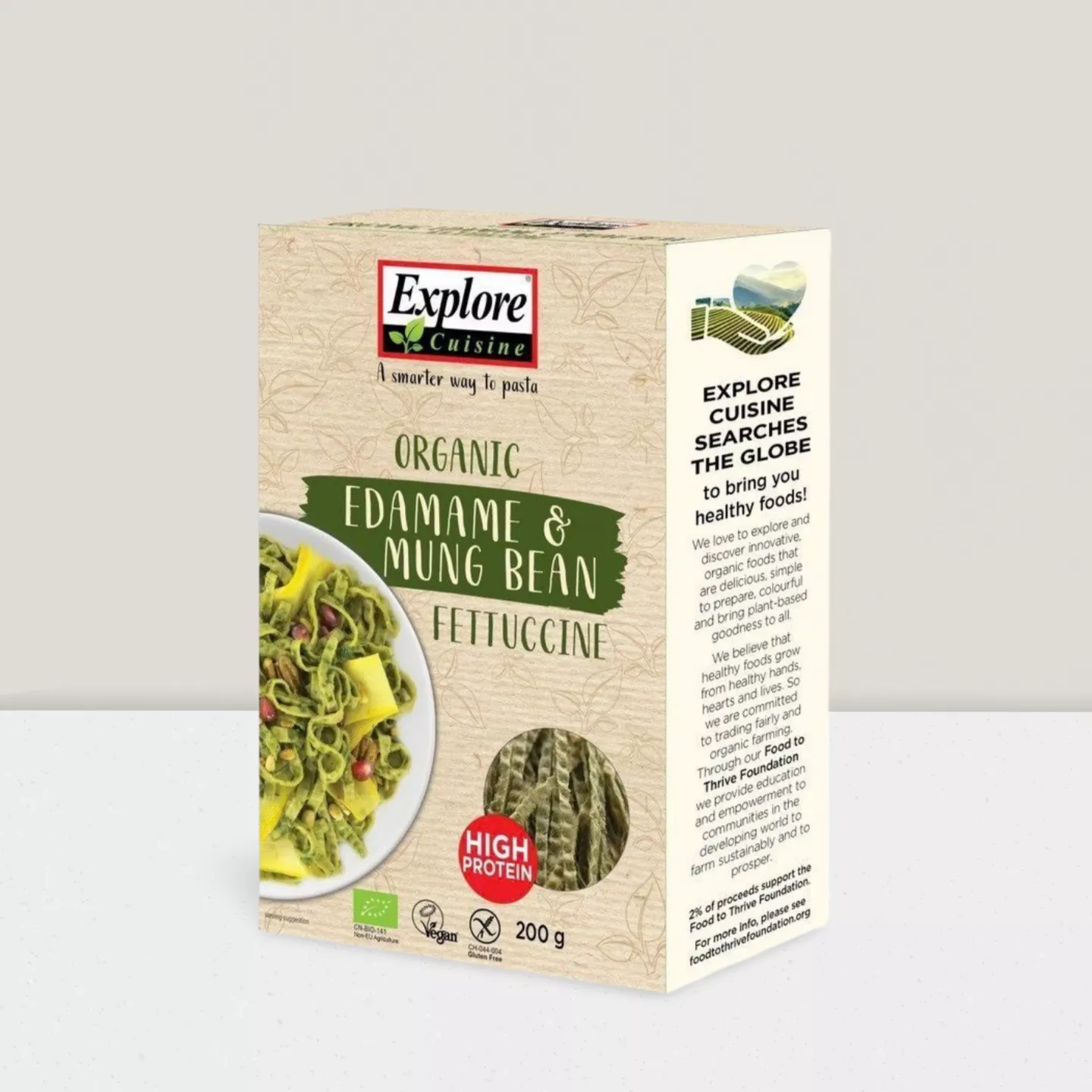 Pâtes Fettuccine Edamame et Mungo 200g