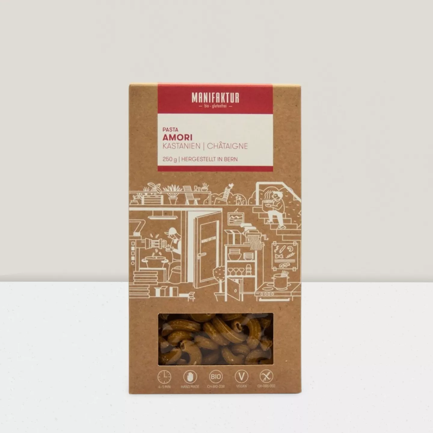 Pâtes Maccheroni Amori de châtaigne, bio, 250g