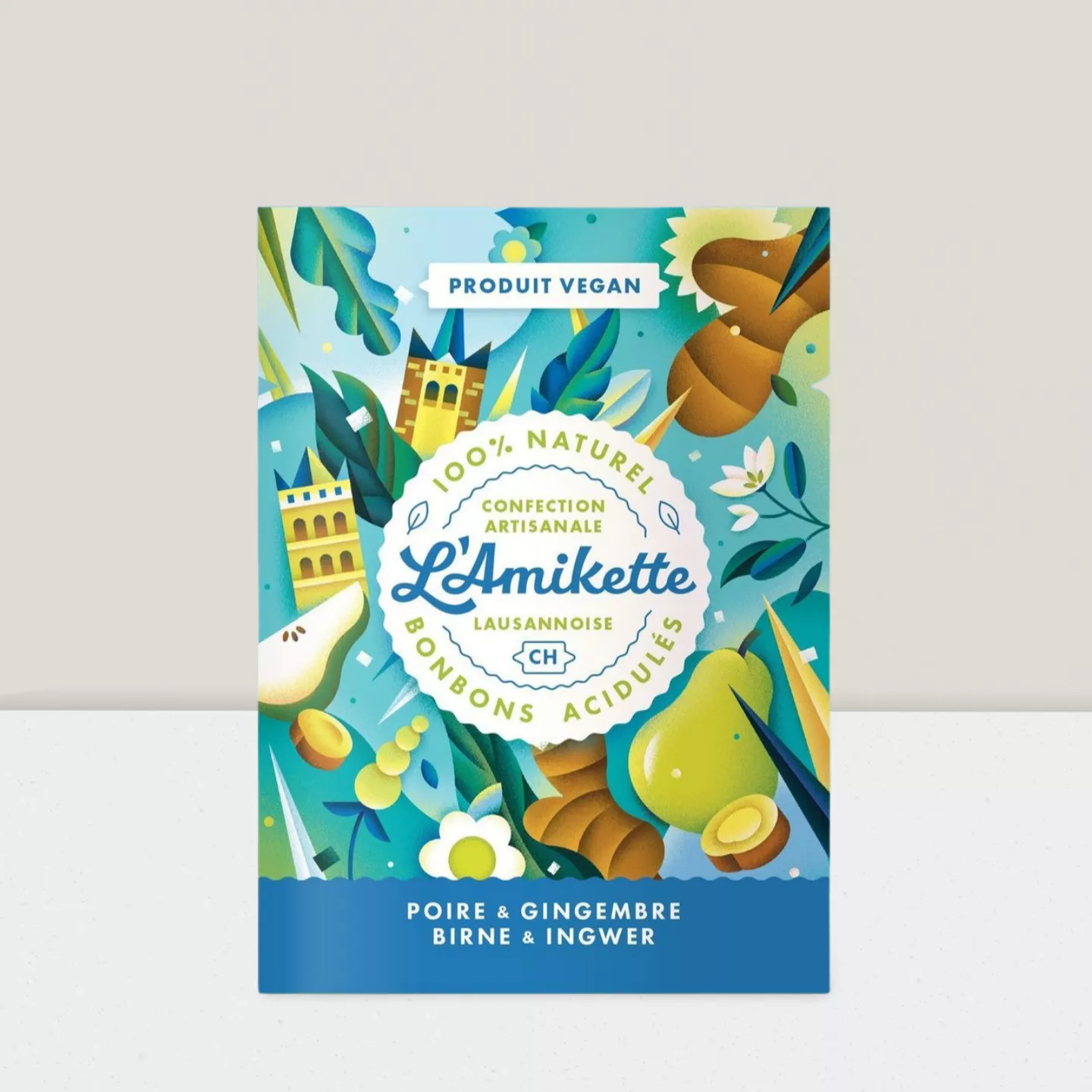 Bonbons Poire - Gingembre 20gr