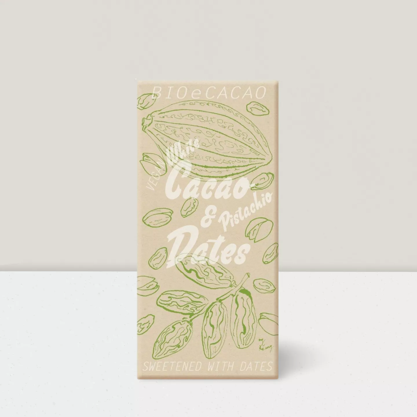 Chocolat aux dates White Pistachio - 90gr