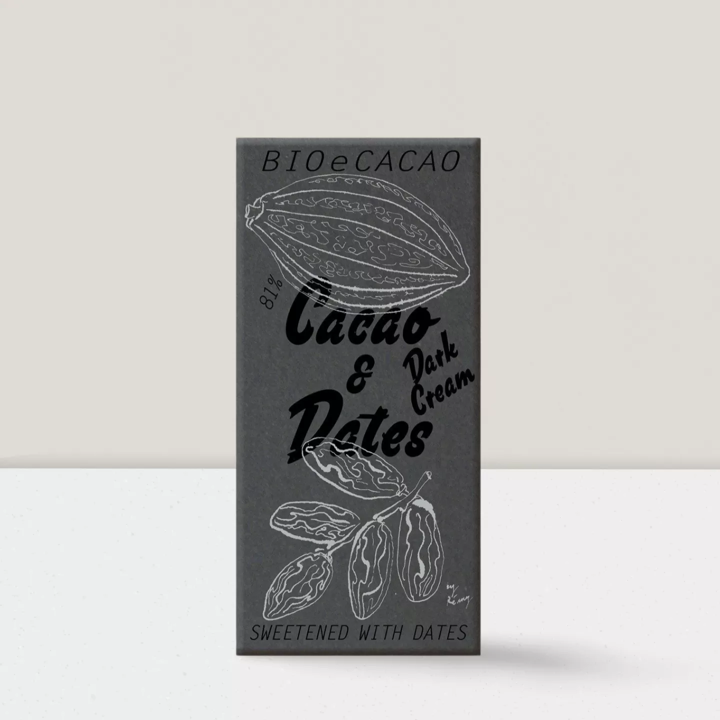 Chocolat aux dattes Darck Crean 81% - 90gr