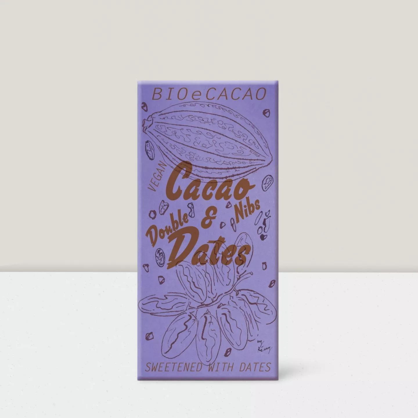 Chocolat aux dattes Double Dates Nibs 51% - 90gr