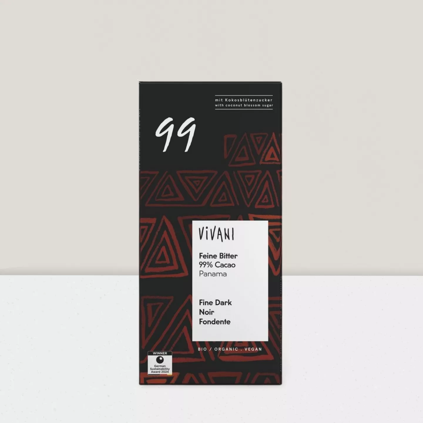 Chocolat noir 99% sucre de coco, 80g