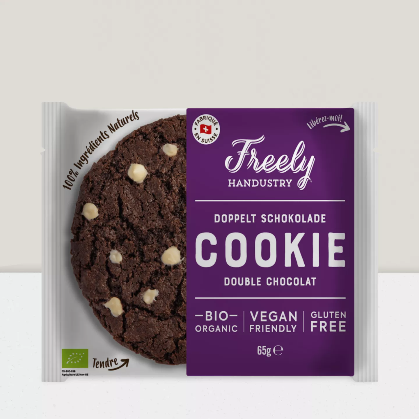 Cookie au double chocolat 65gr