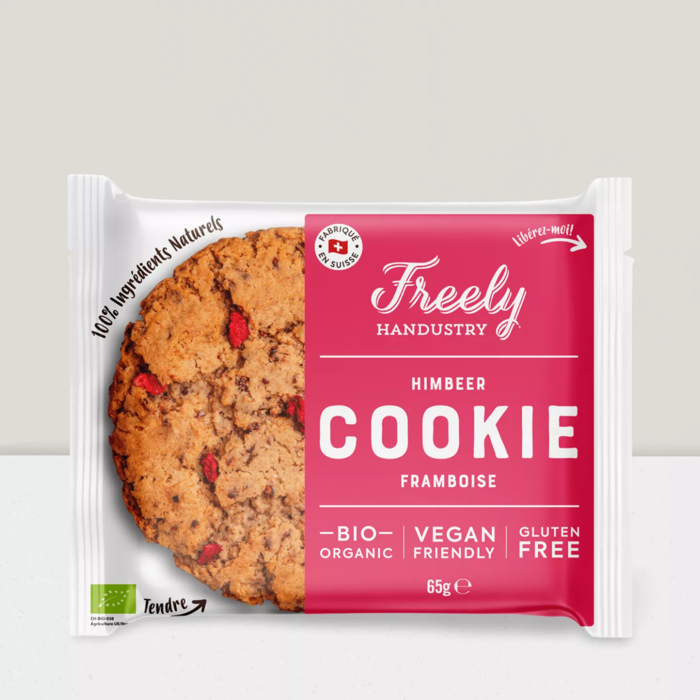Cookie framboise bio 65g