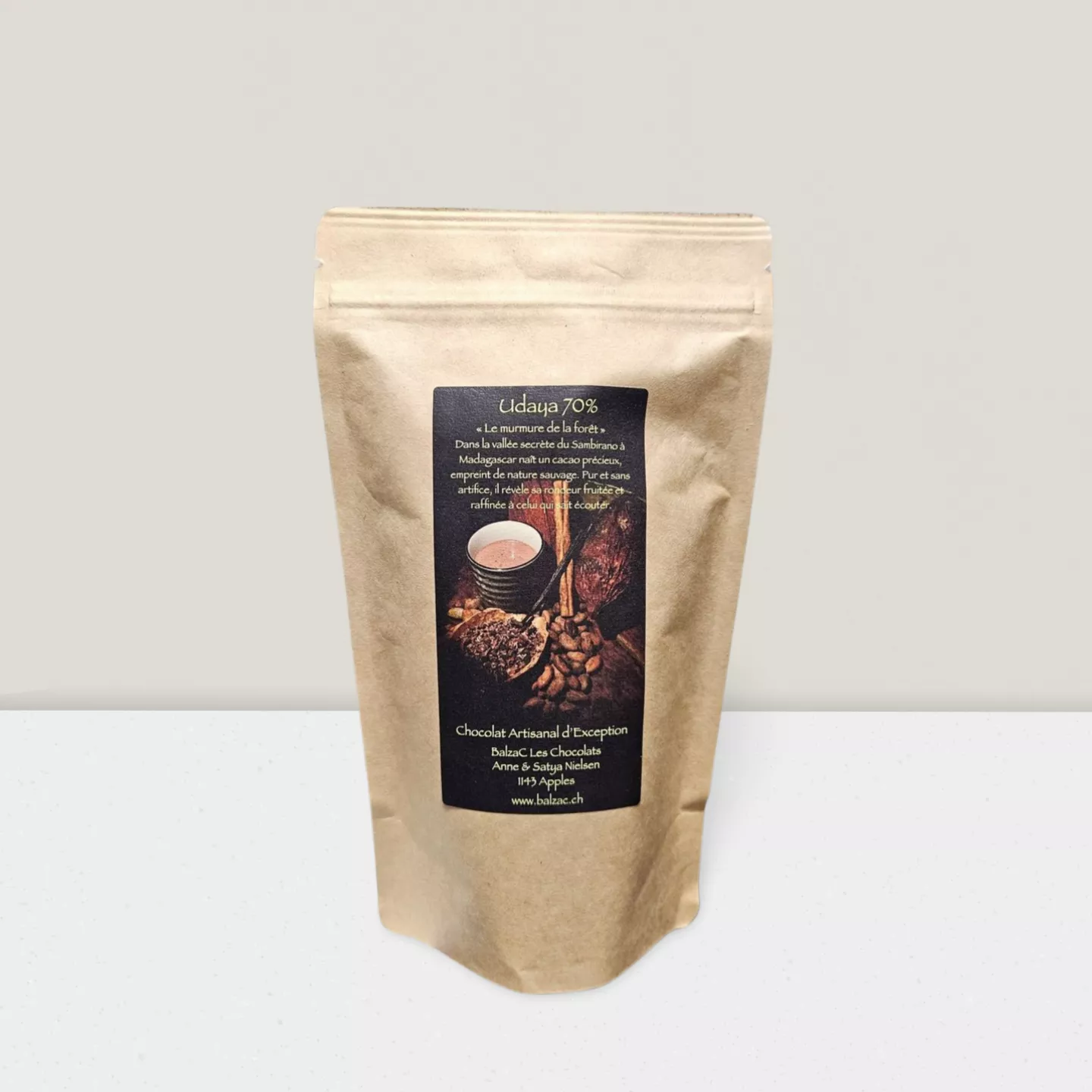 Chocolat chaud - Udaya 70% 250gr