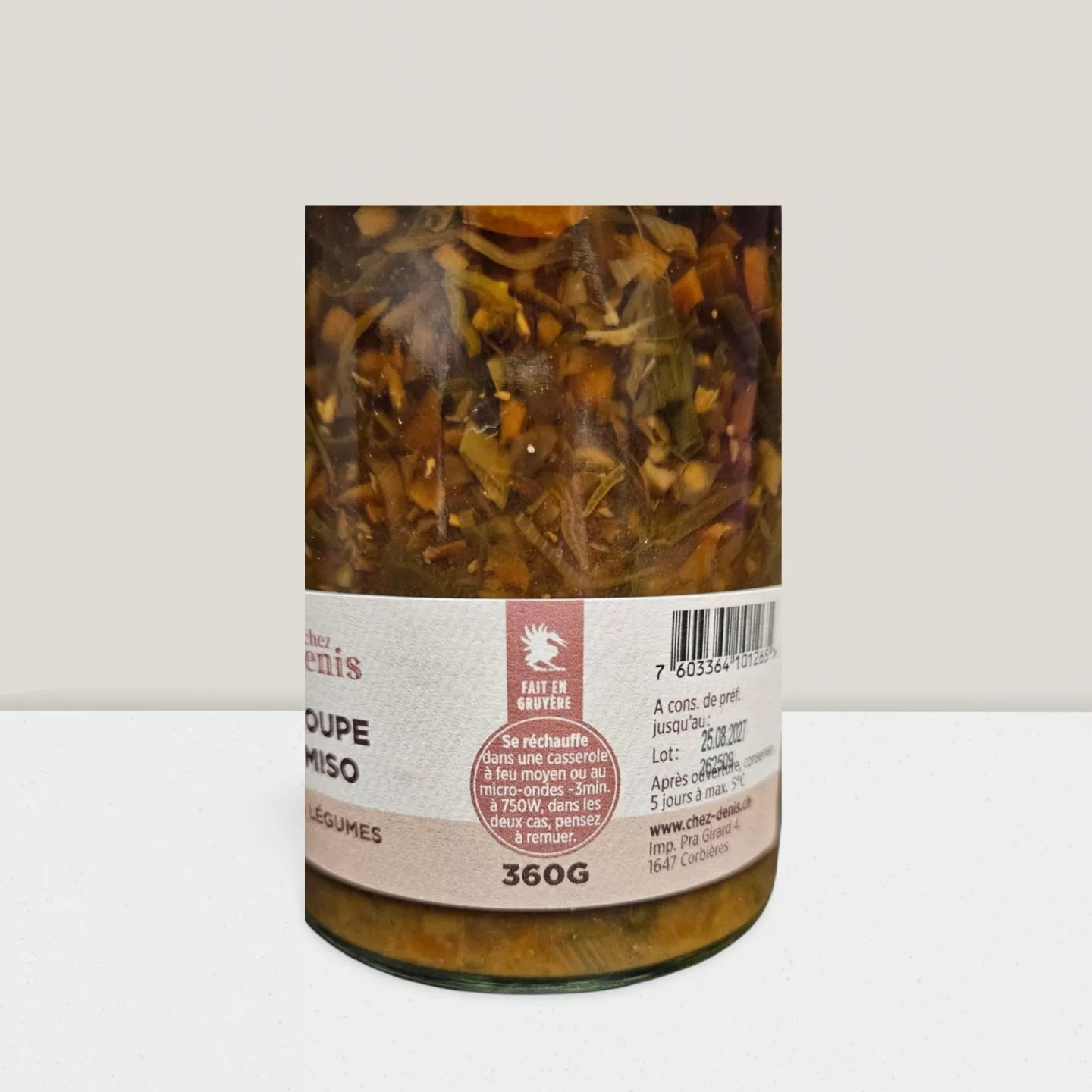 Soupe Miso aux légumes - 360gr