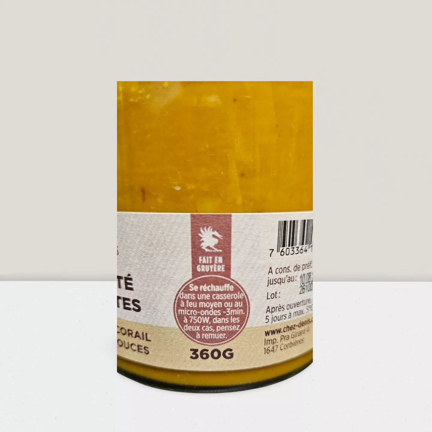 Velouté Carottes, Lentilles corail & épices douces - 360gr