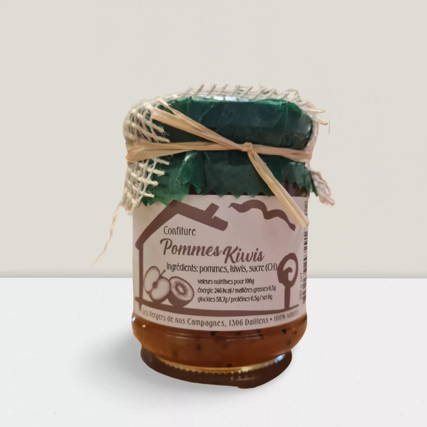 Confiture de Pomme & Kiwi 240gr