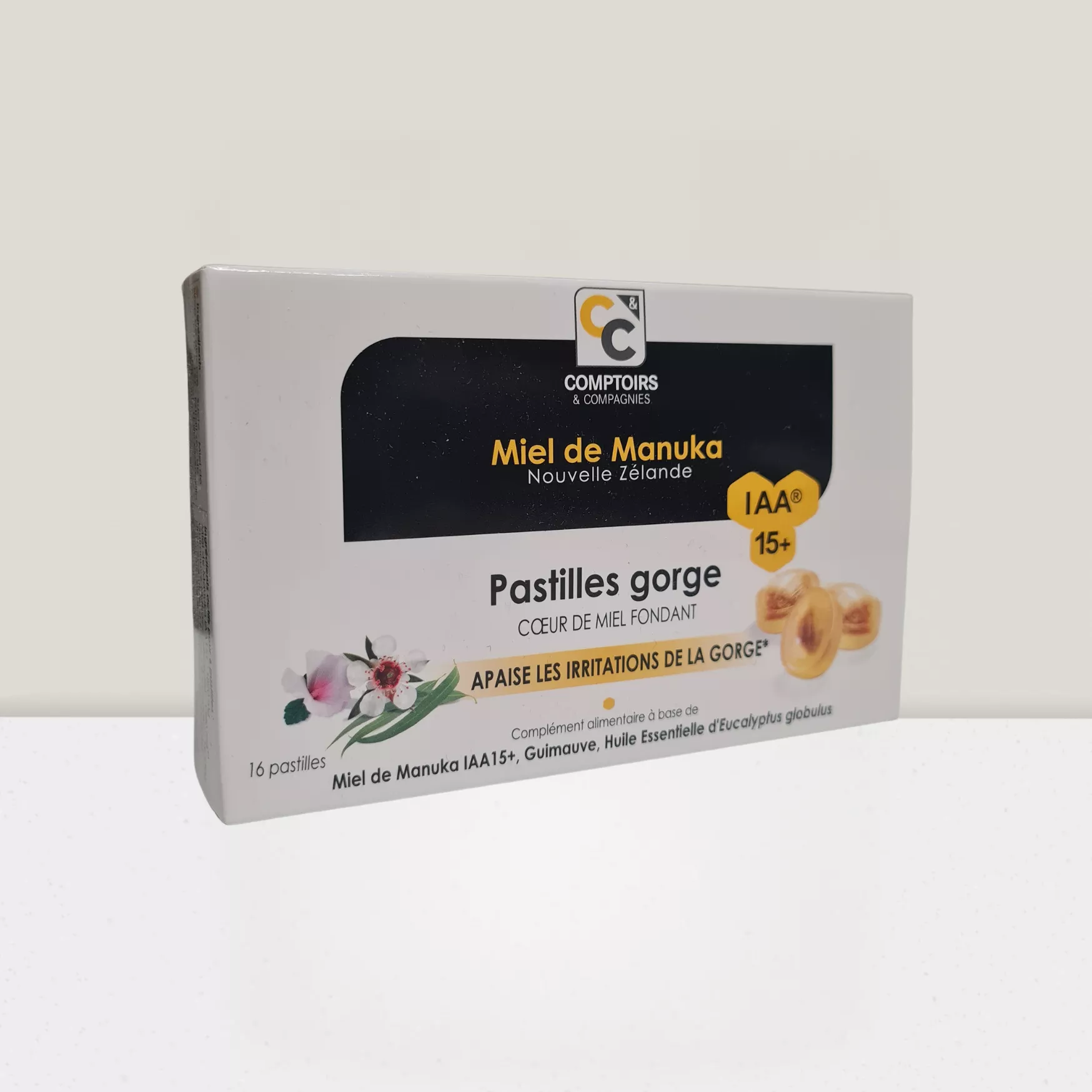 Pastilles miel Manuka 15+