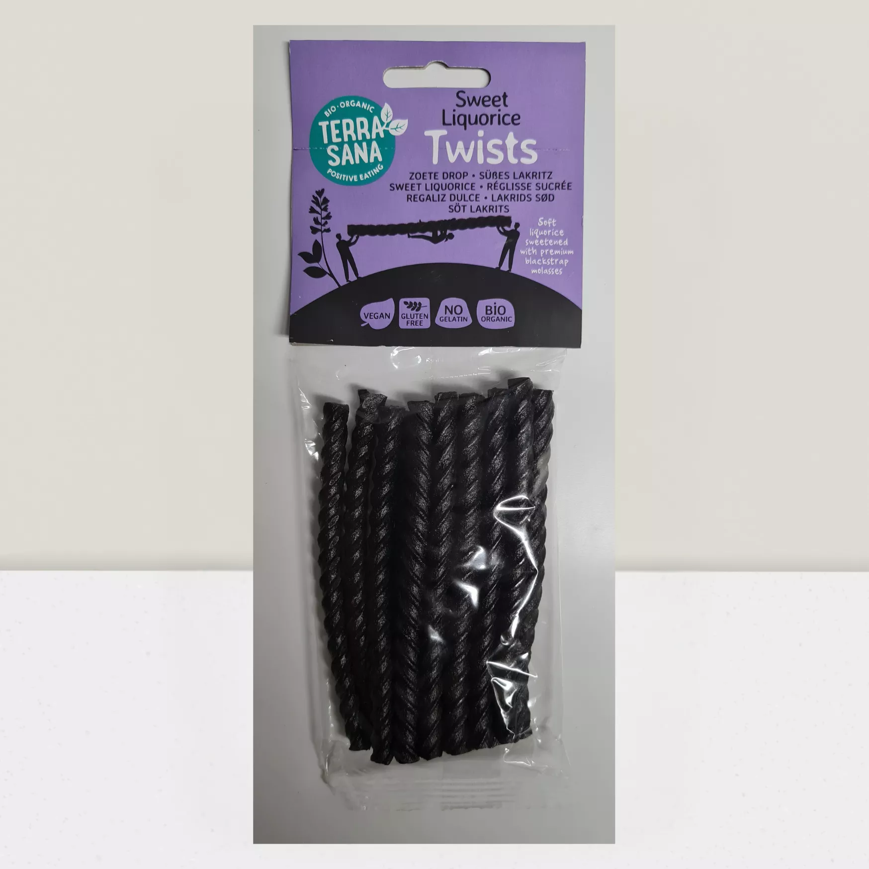 Twists réglisse sucre 10 stk