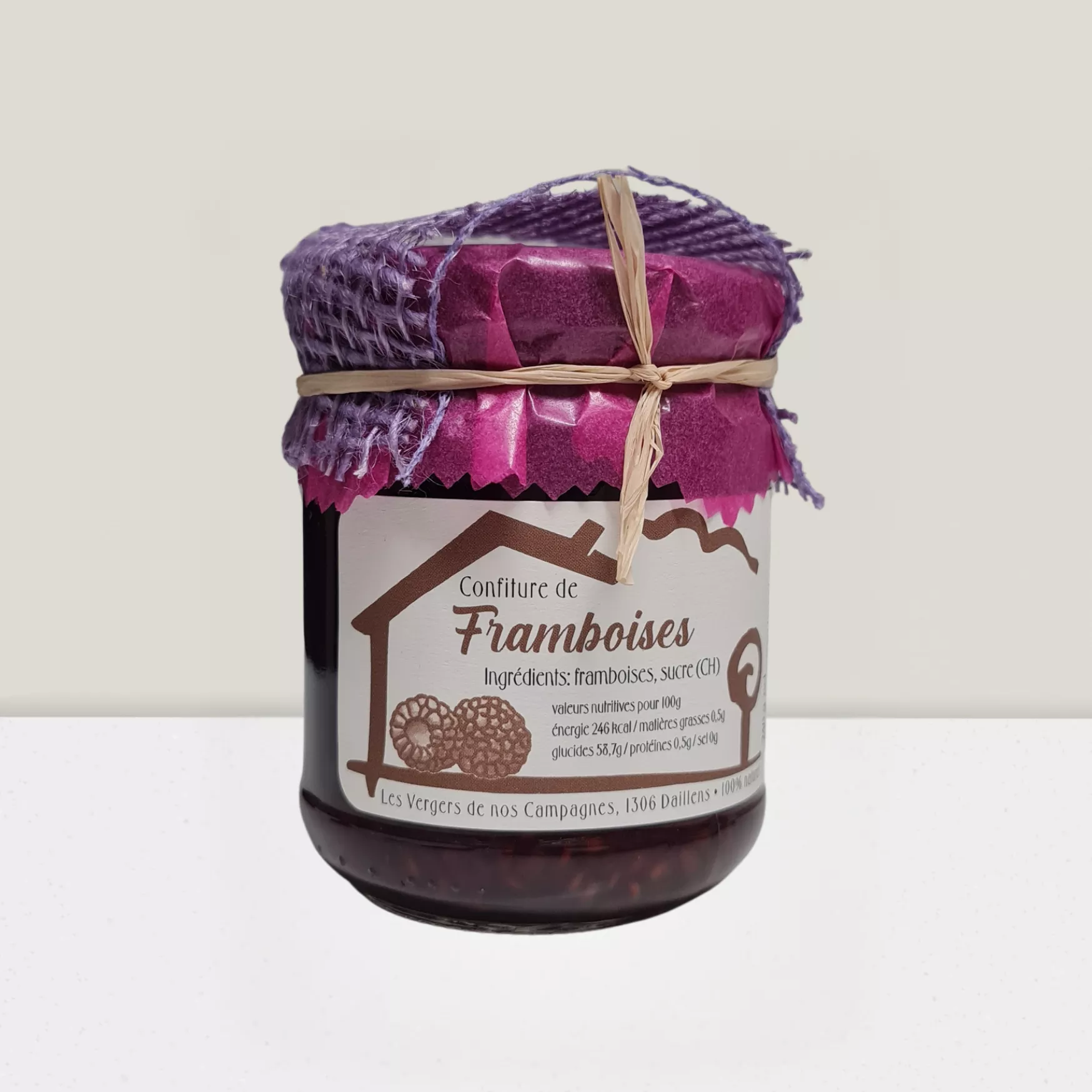 Confiture de Framboises 240gr