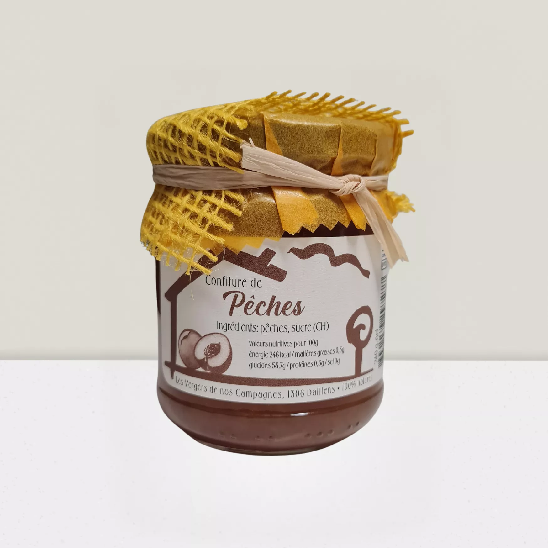 Confiture de Pêches 240gr