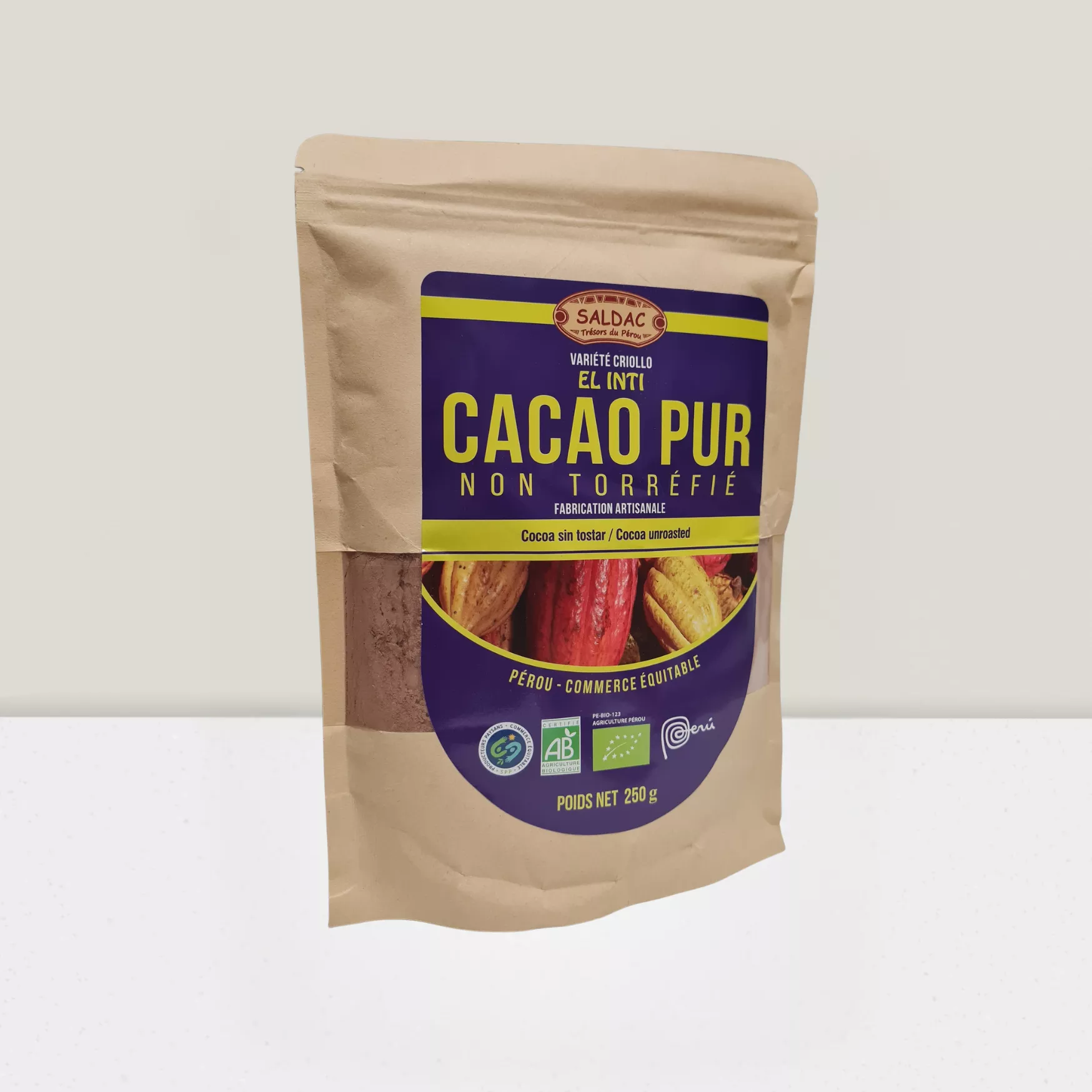 Cacao pur en poudre bio - 250g