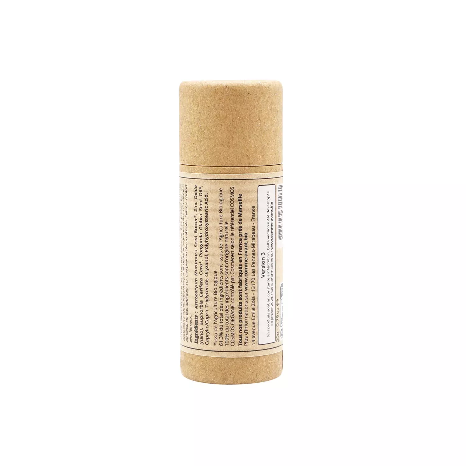 Stick solaire SPF50 minéral solide à l'huile de karanja -25gr