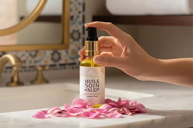 Huile soin d'Alep - Rose de Damas - 50ml