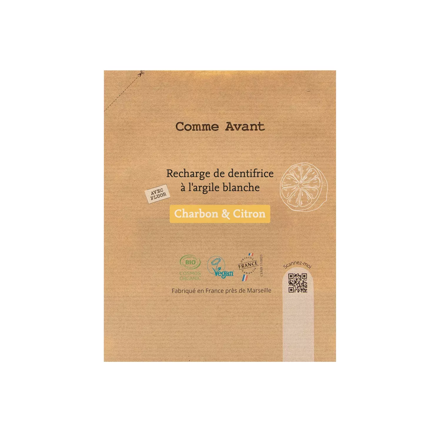 Recharge Dentifrice - Charbon & Citron - 180ml