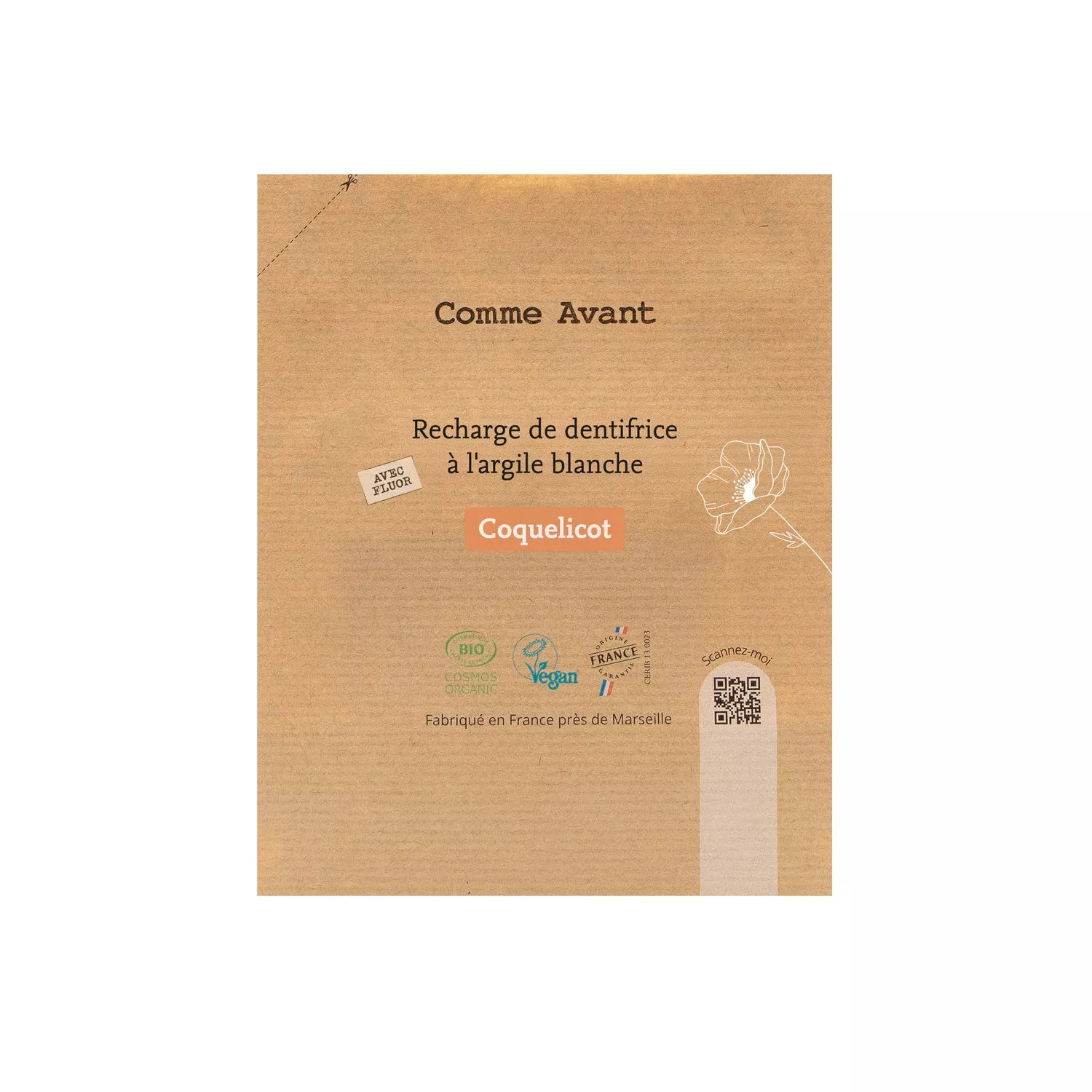 Recharge Dentifrice - coquelicot - 180ml
